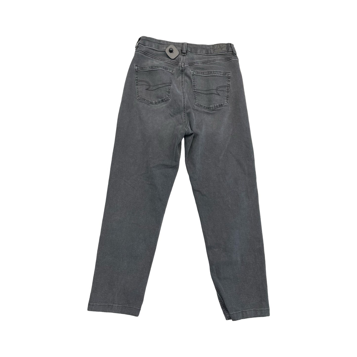 Jeans Straight By American Eagle In Black, Size:8