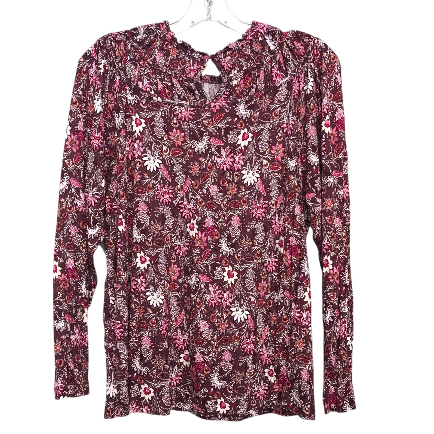 Top Ls By Loft In Red & White, Size:M