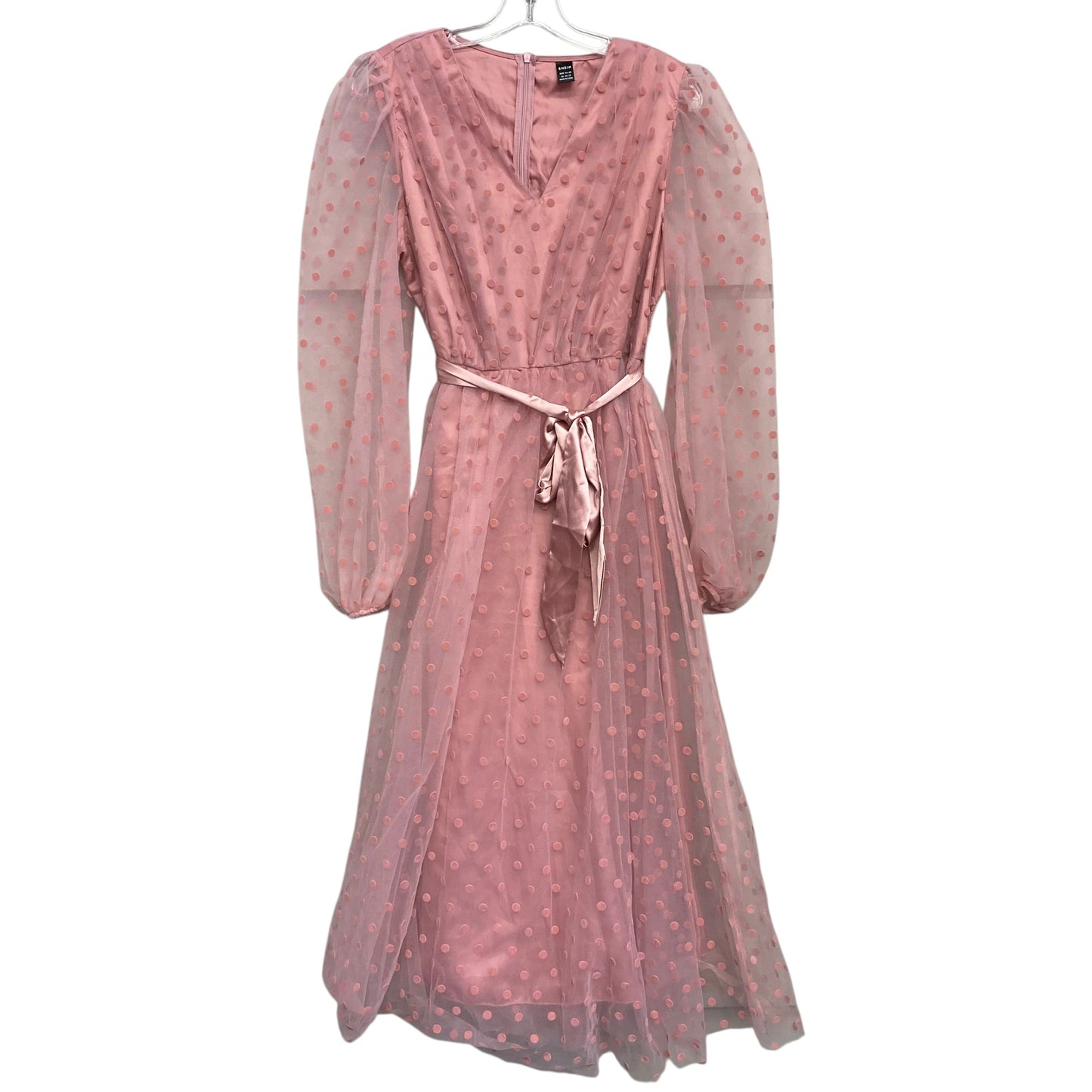 Dress Party Long By Shein In Pink, Size:Xl