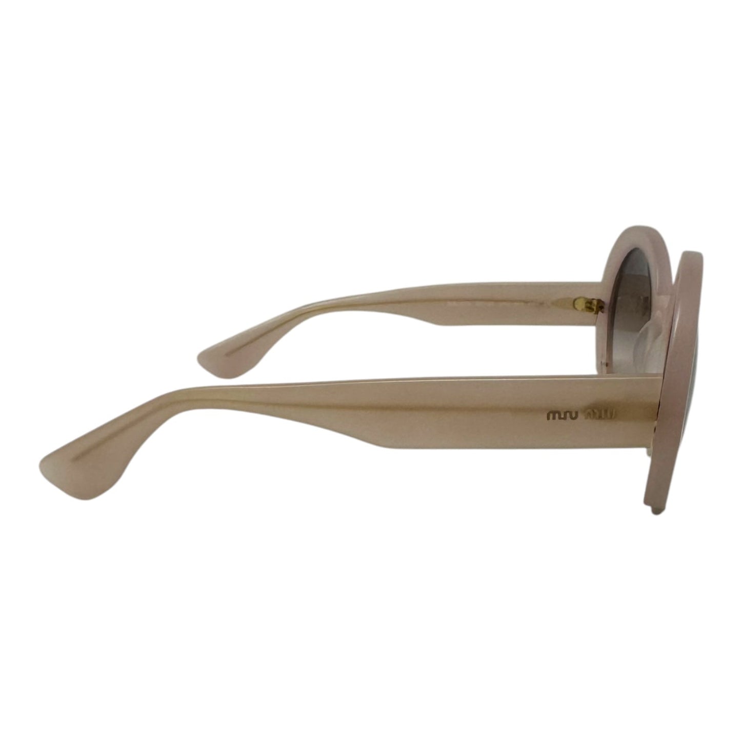 SMU 07Q Round Half Rim Sunglasses Luxury Designer By Miu Miu