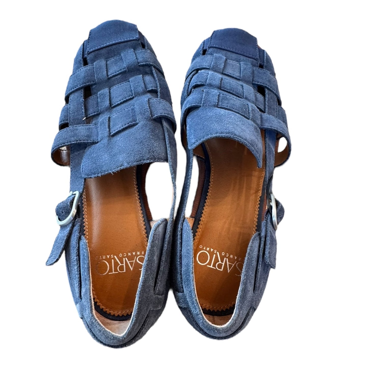 Shoes Flats By Franco Sarto In Blue, Size:8