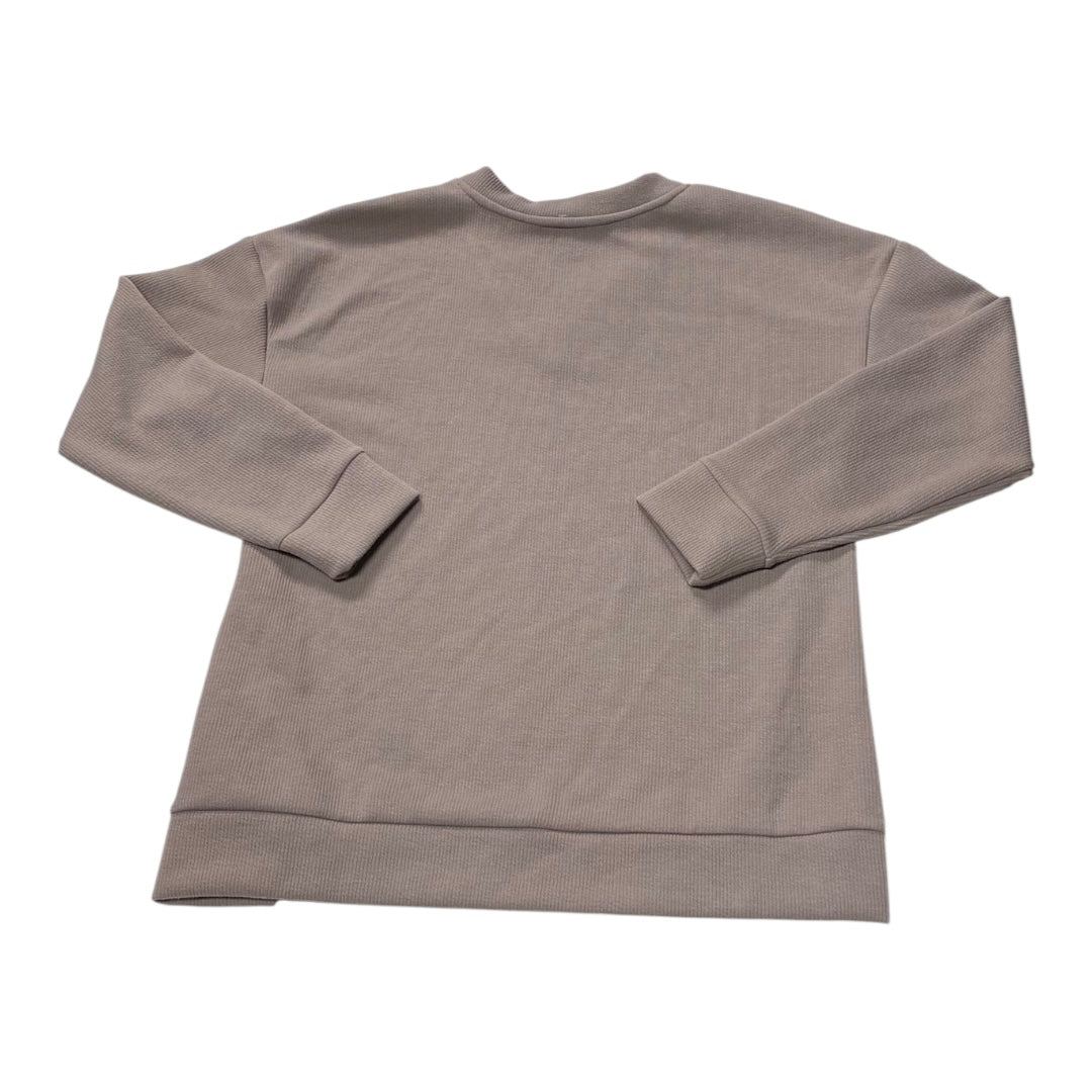 Athletic Sweatshirt Crewneck By Marc New York In Taupe, Size:M