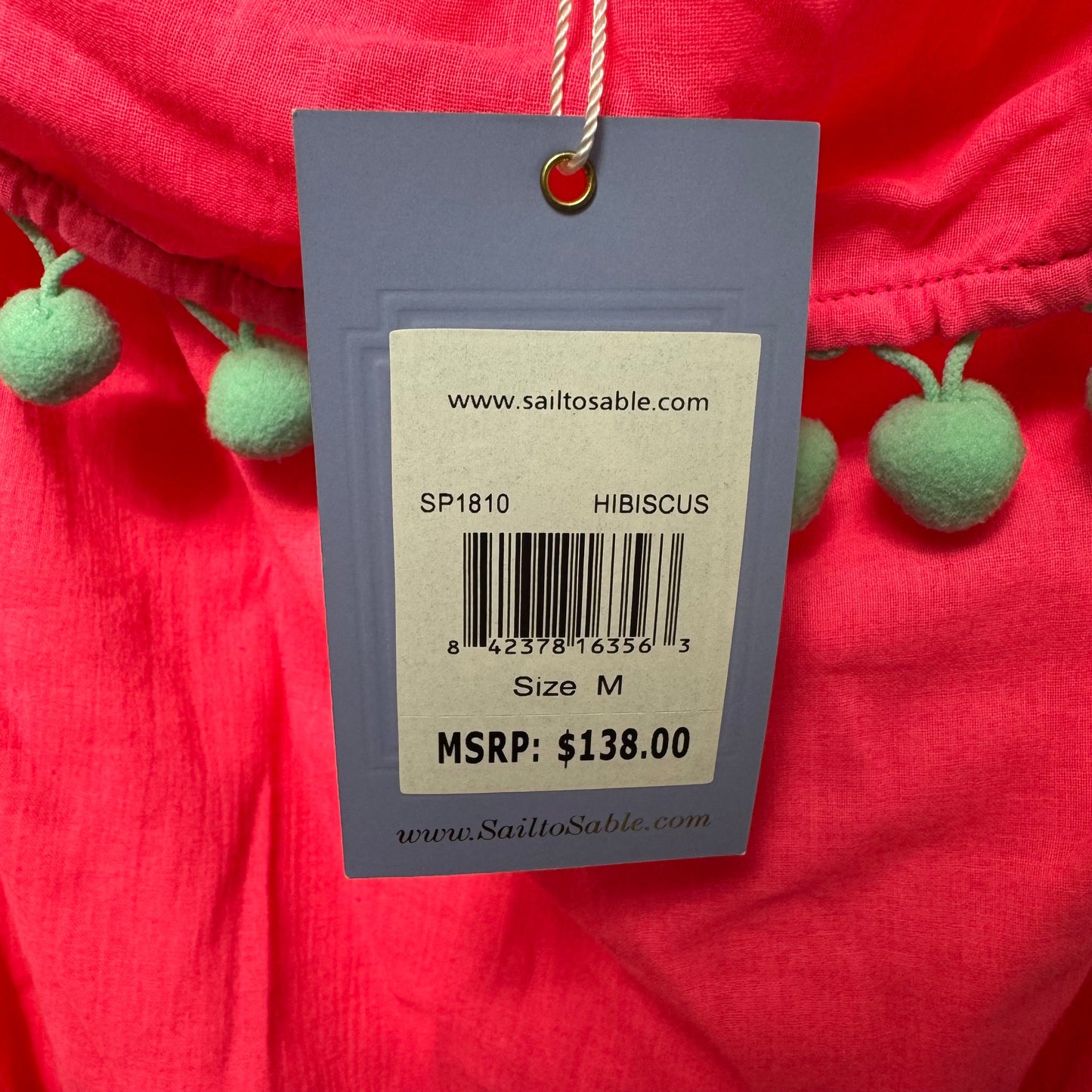 Hibiscus Top Short Sleeve By Sail To Sable In Pink, Size: M