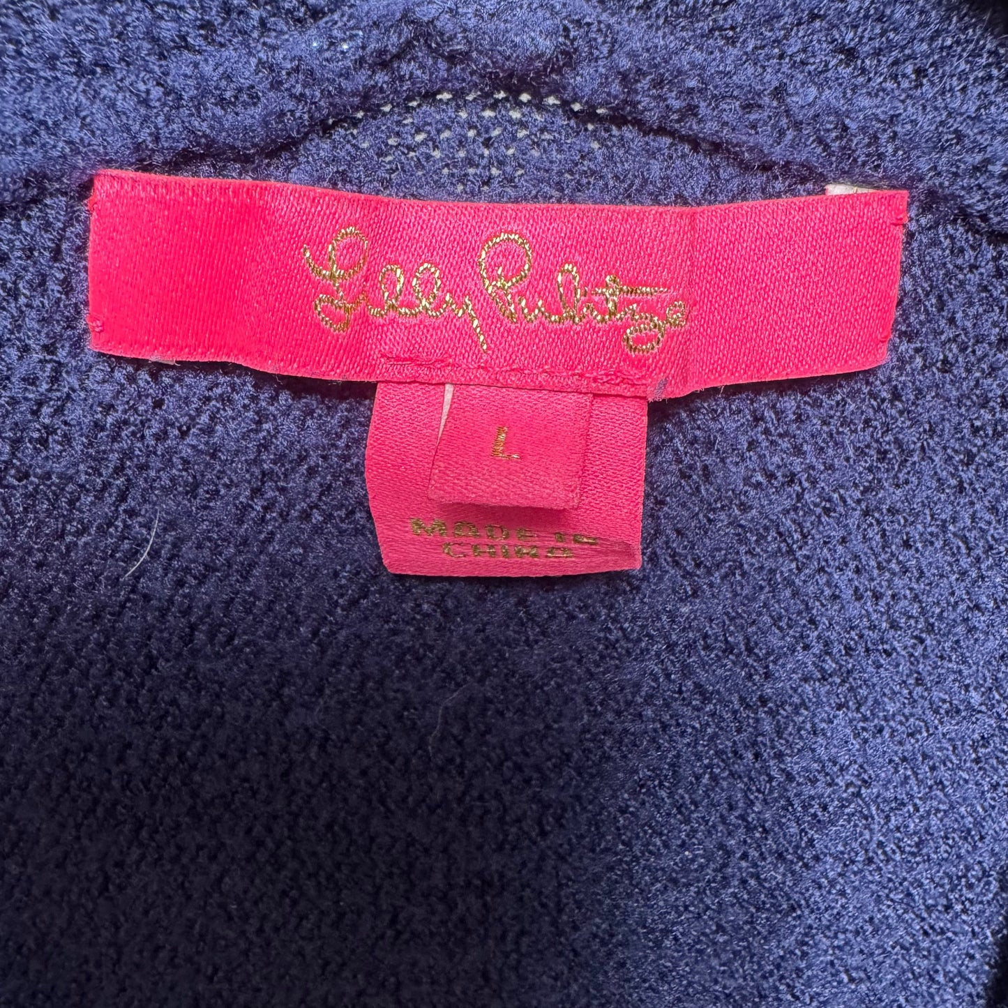 Sweater Designer By Lilly Pulitzer In Navy, Size: L