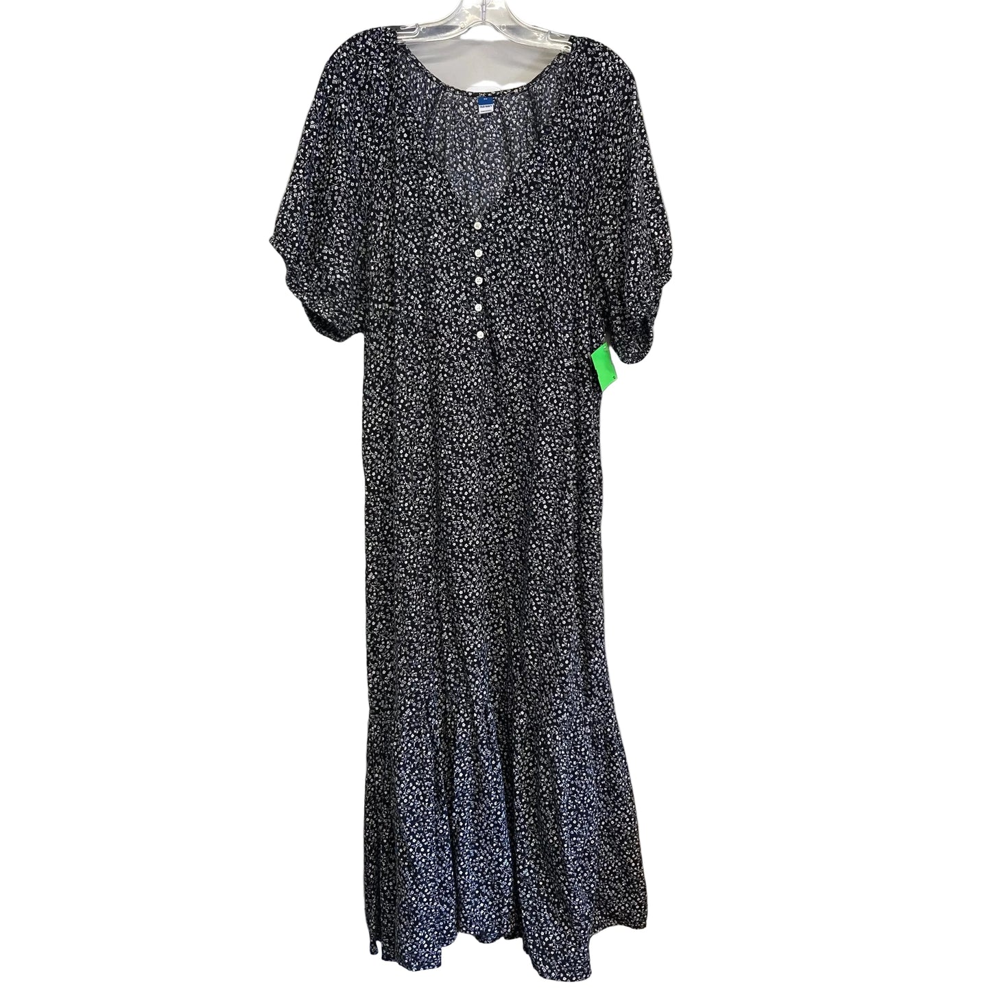 Dress Casual Maxi By Old Navy In Black & White, Size:2X