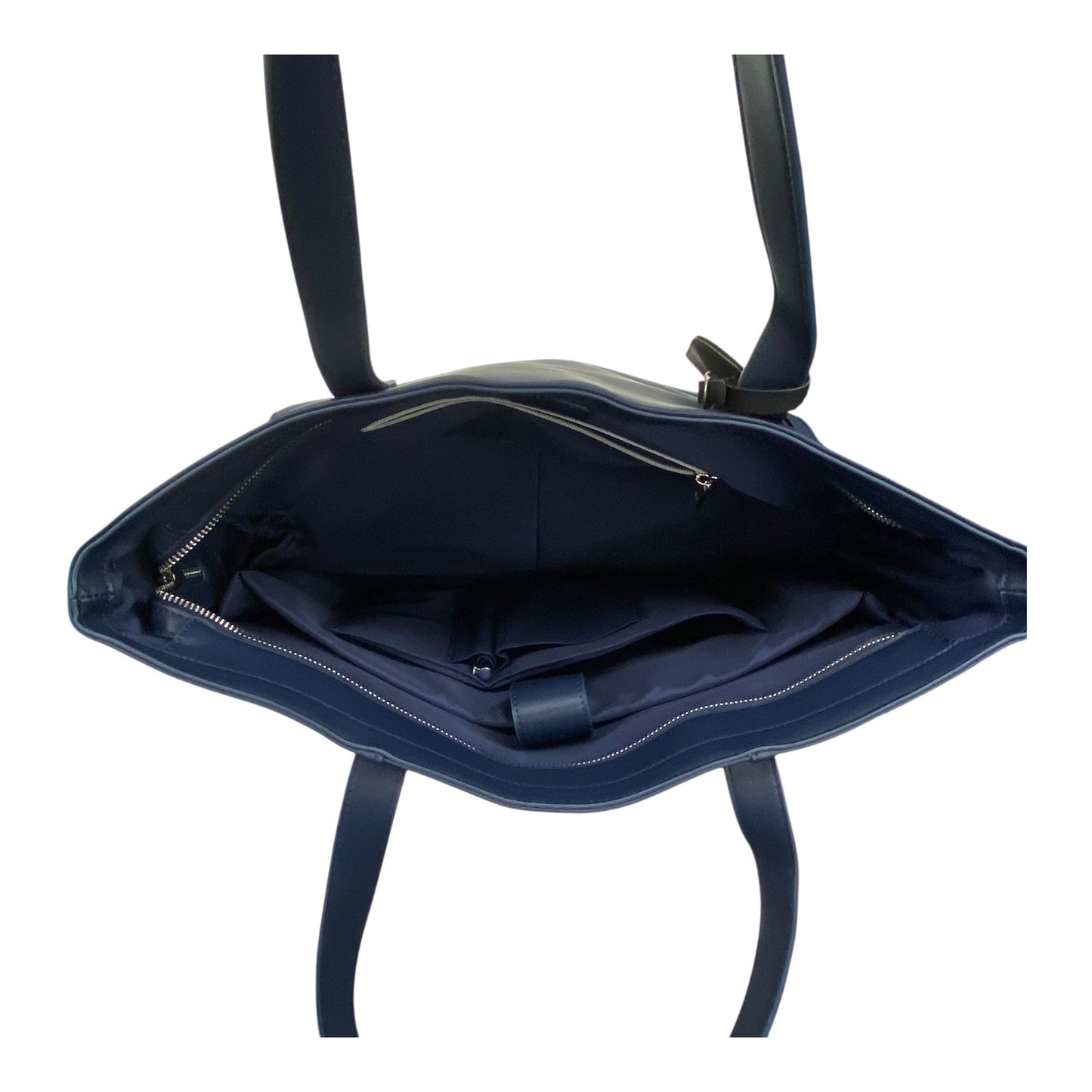 Tote By Clothes Mentor In Navy, Size:Large