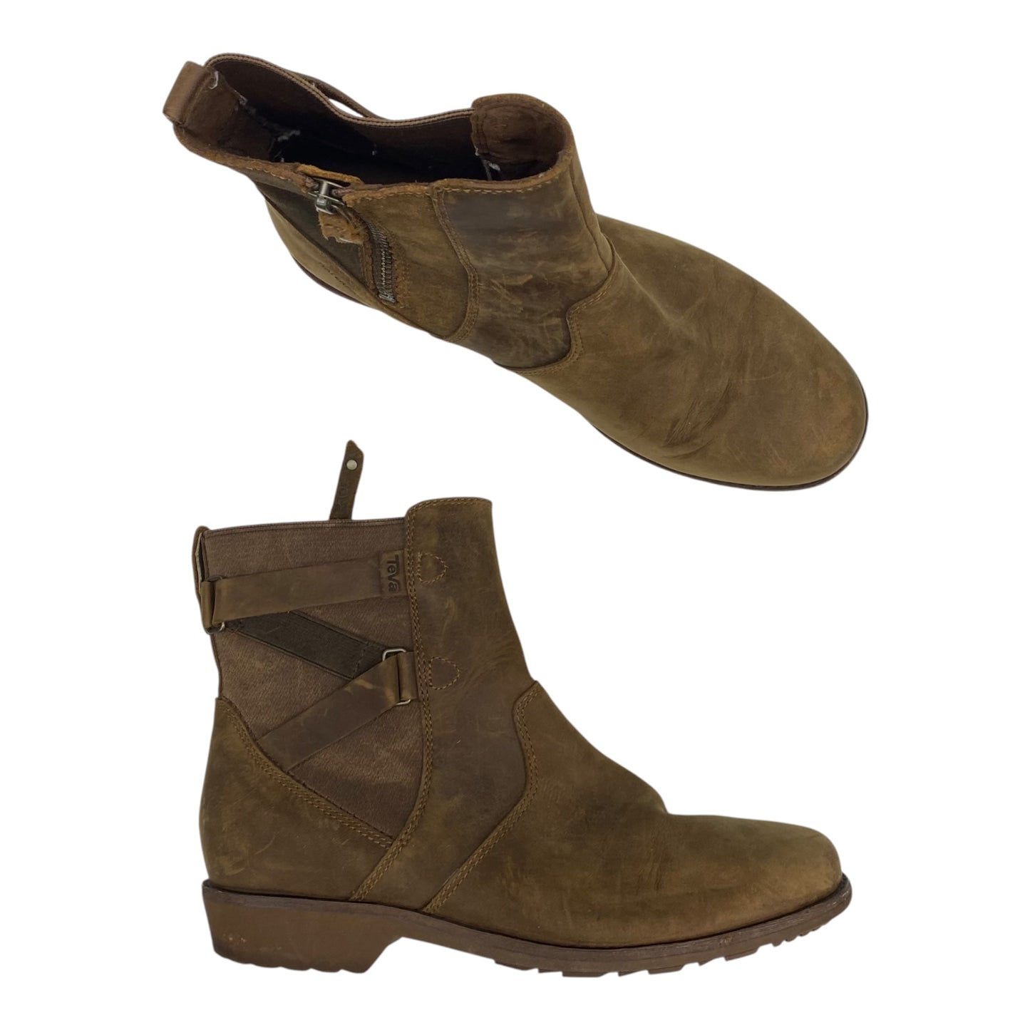 Boots Leather By Teva In Tan, Size:9
