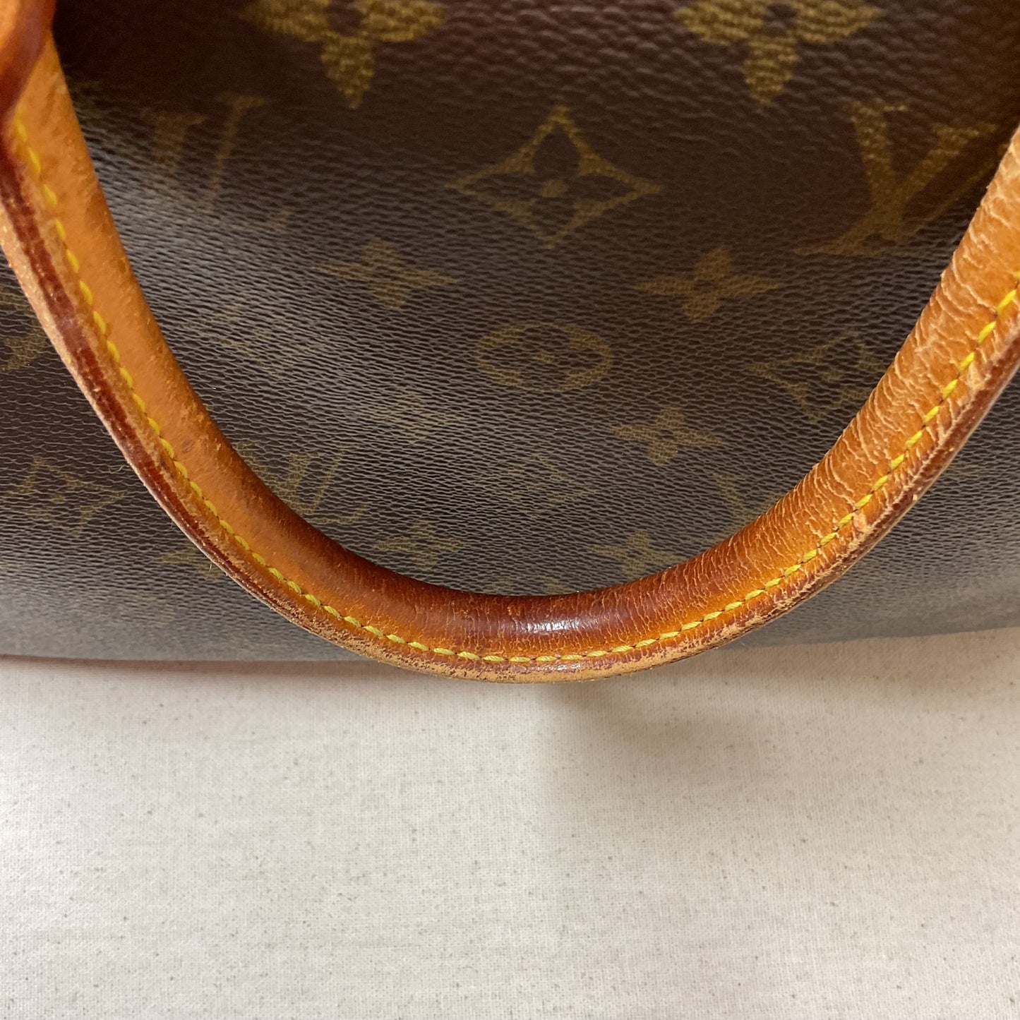 Handbag Luxury Designer By Louis Vuitton In Brown, Size:Medium