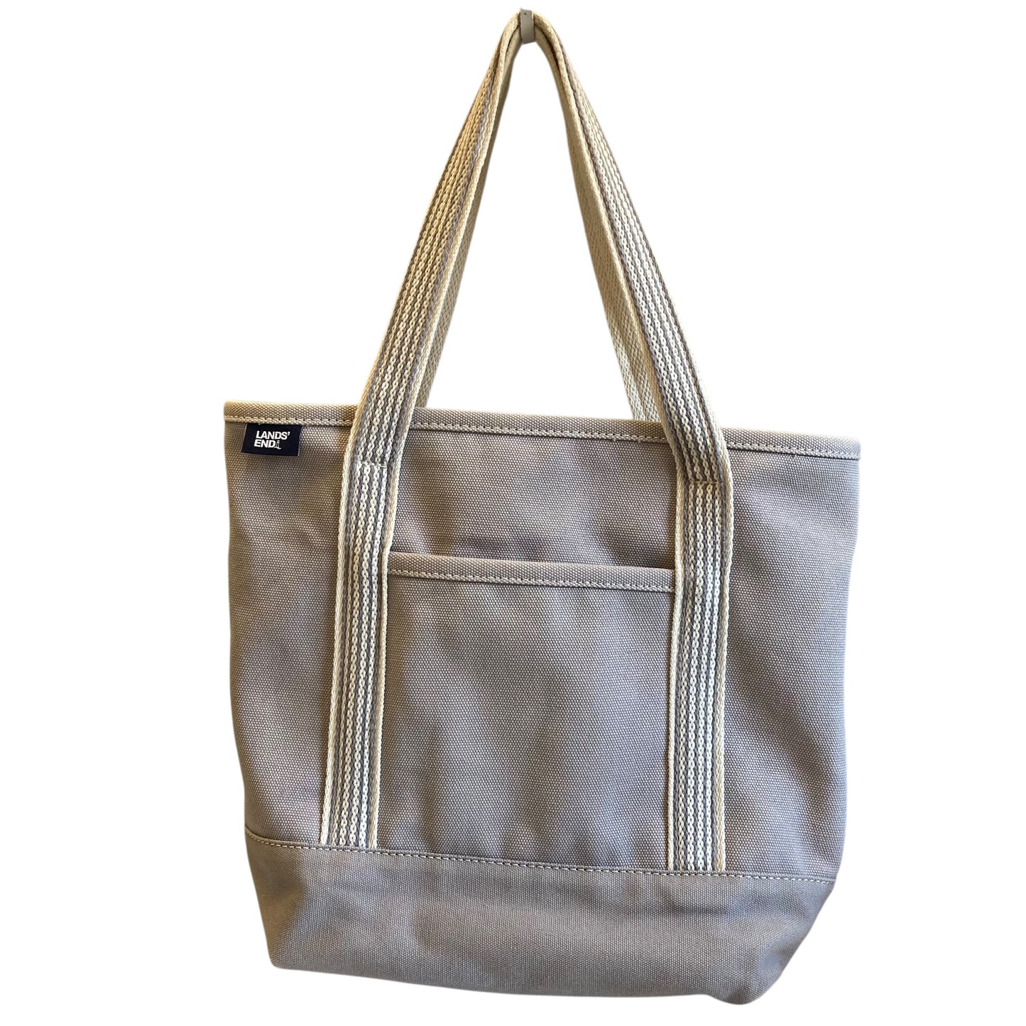Tote By Lands End In Grey, Size:Large