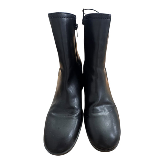 Boots Ankle Heels By Nine West In Black, Size:8.5