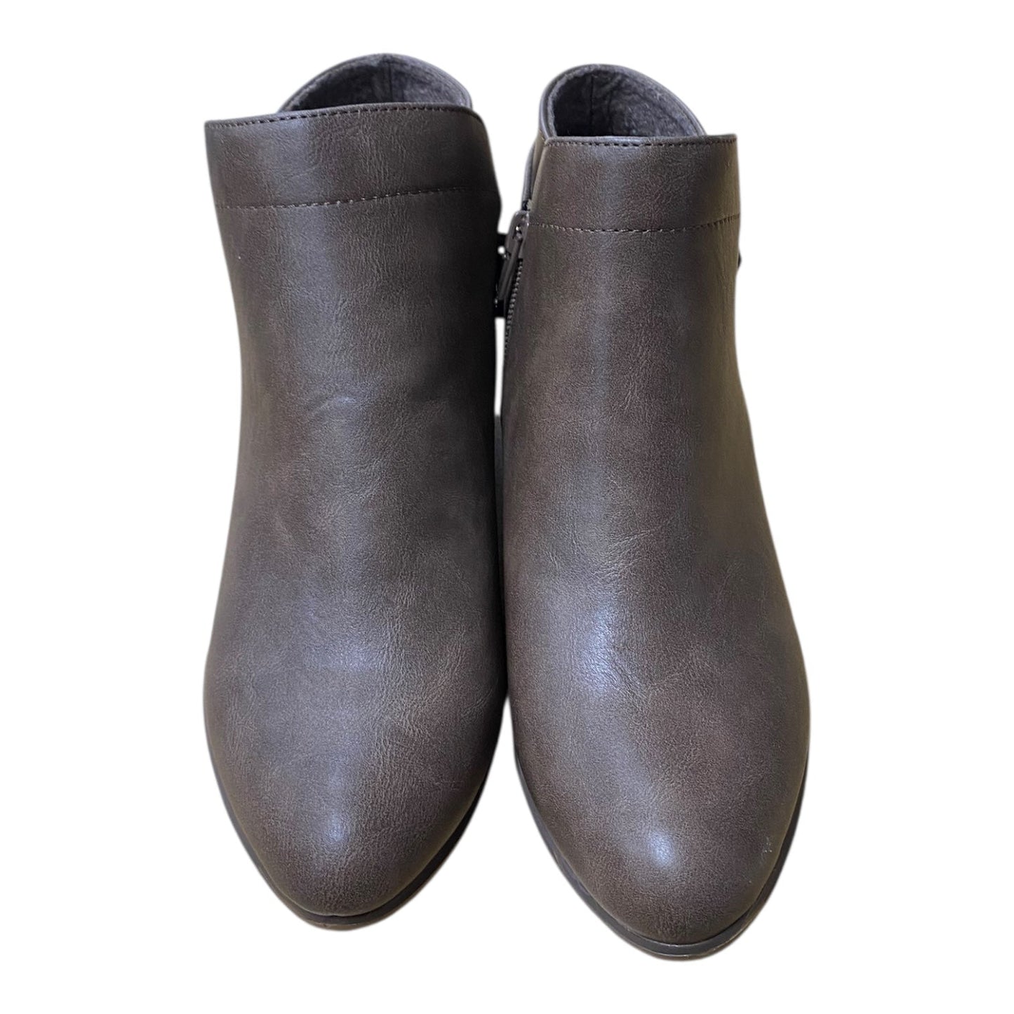 Boots Ankle Flats By Union Bay In Brown, Size:6.5