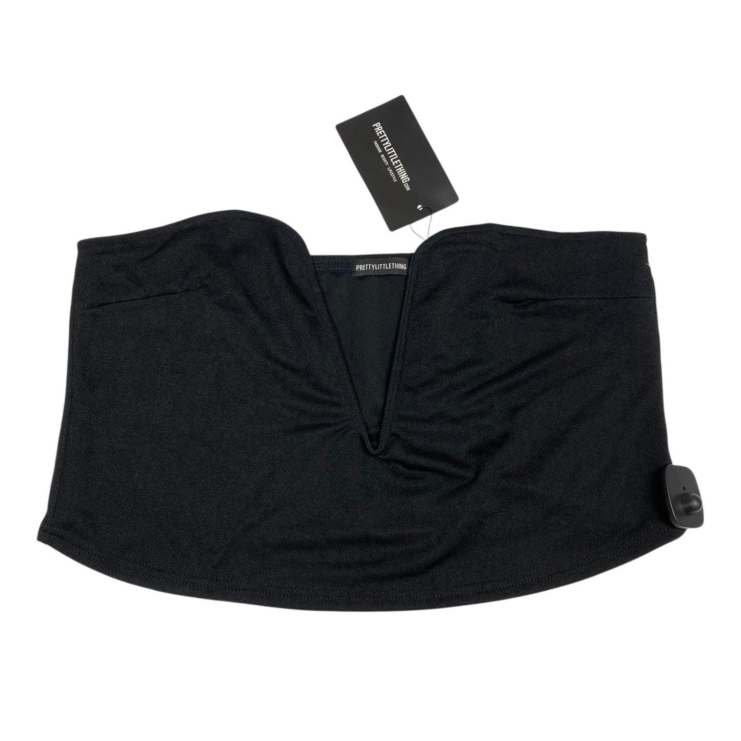 Top Sleeveless By Pretty Little Thing In Black, Size:1X