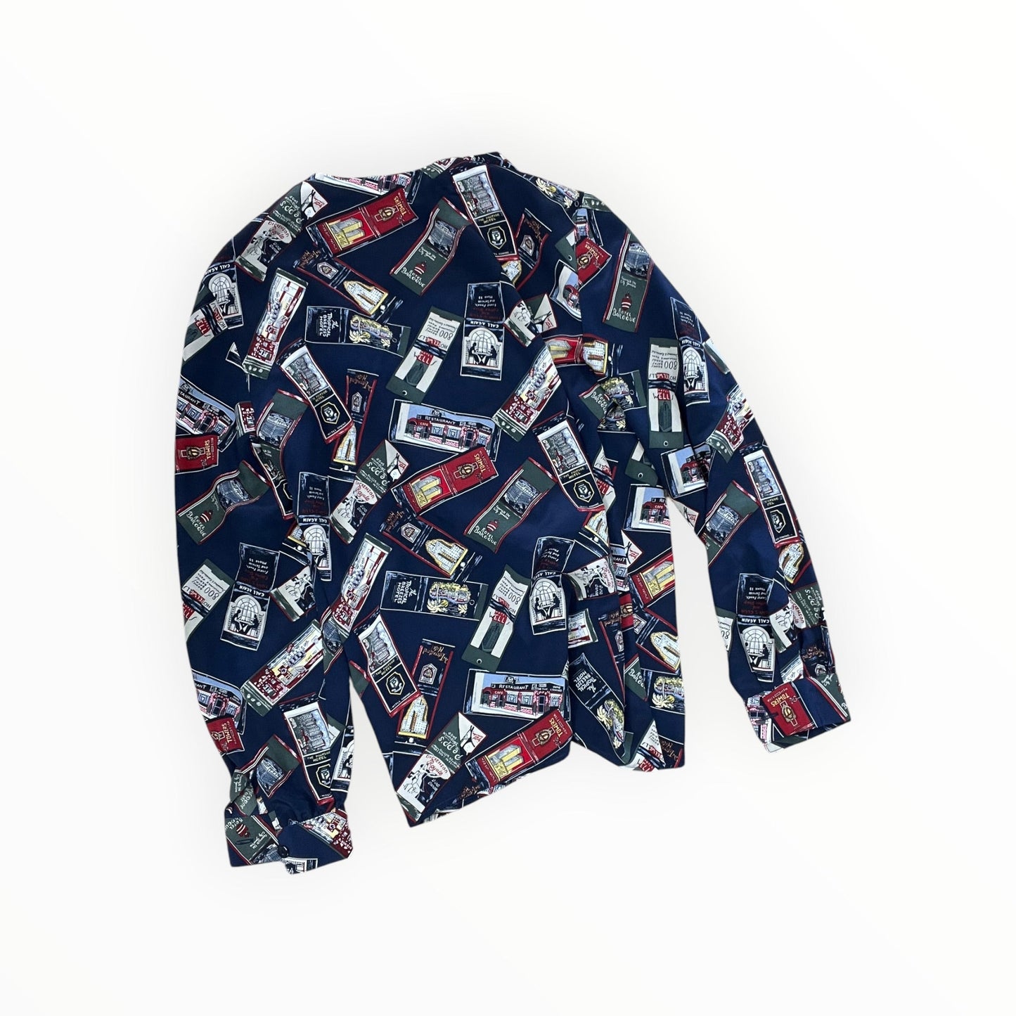 Blouse Ls By Liz Claiborne In Blue, Size:M