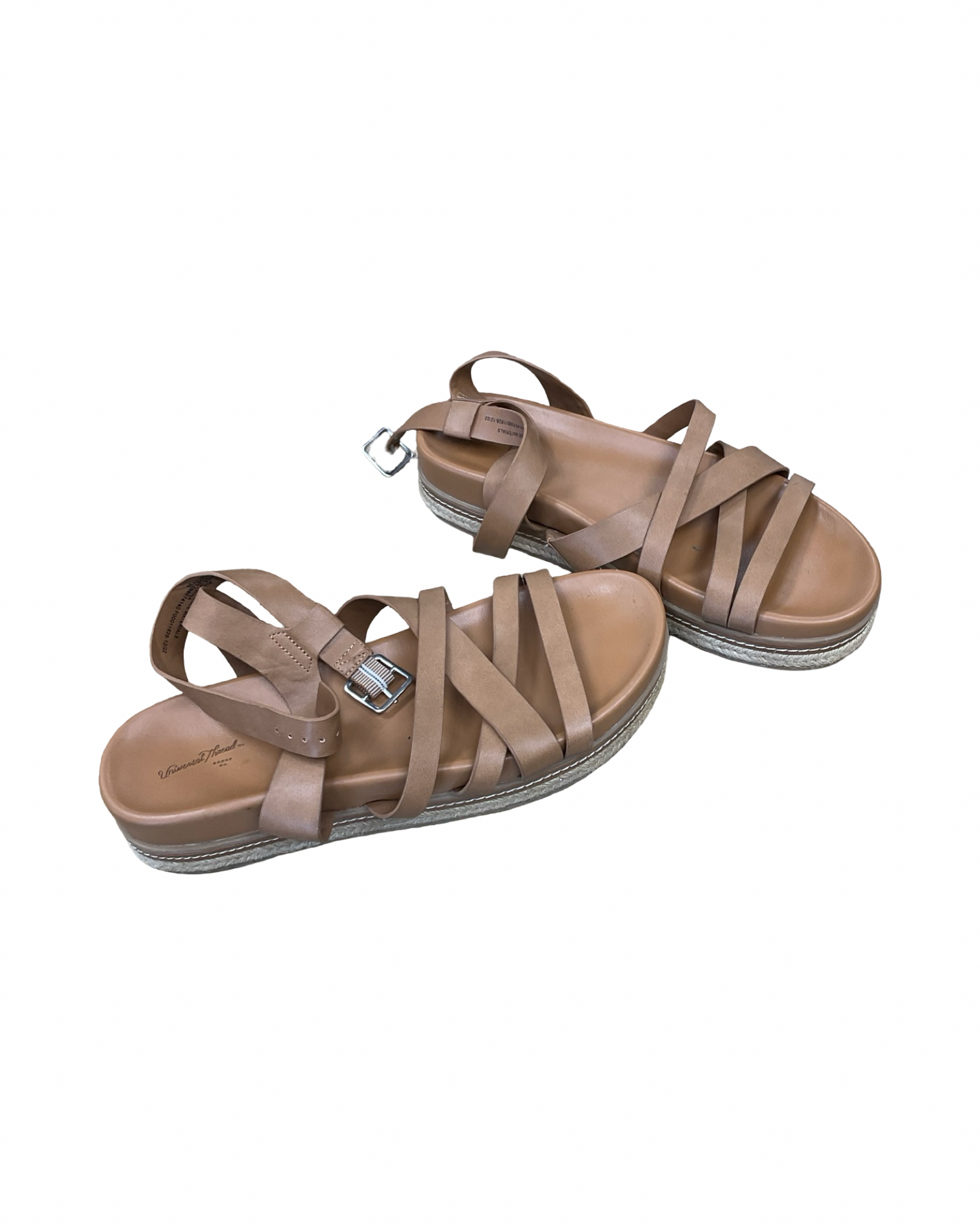 Sandals Flats By Universal Thread In Tan, Size:10