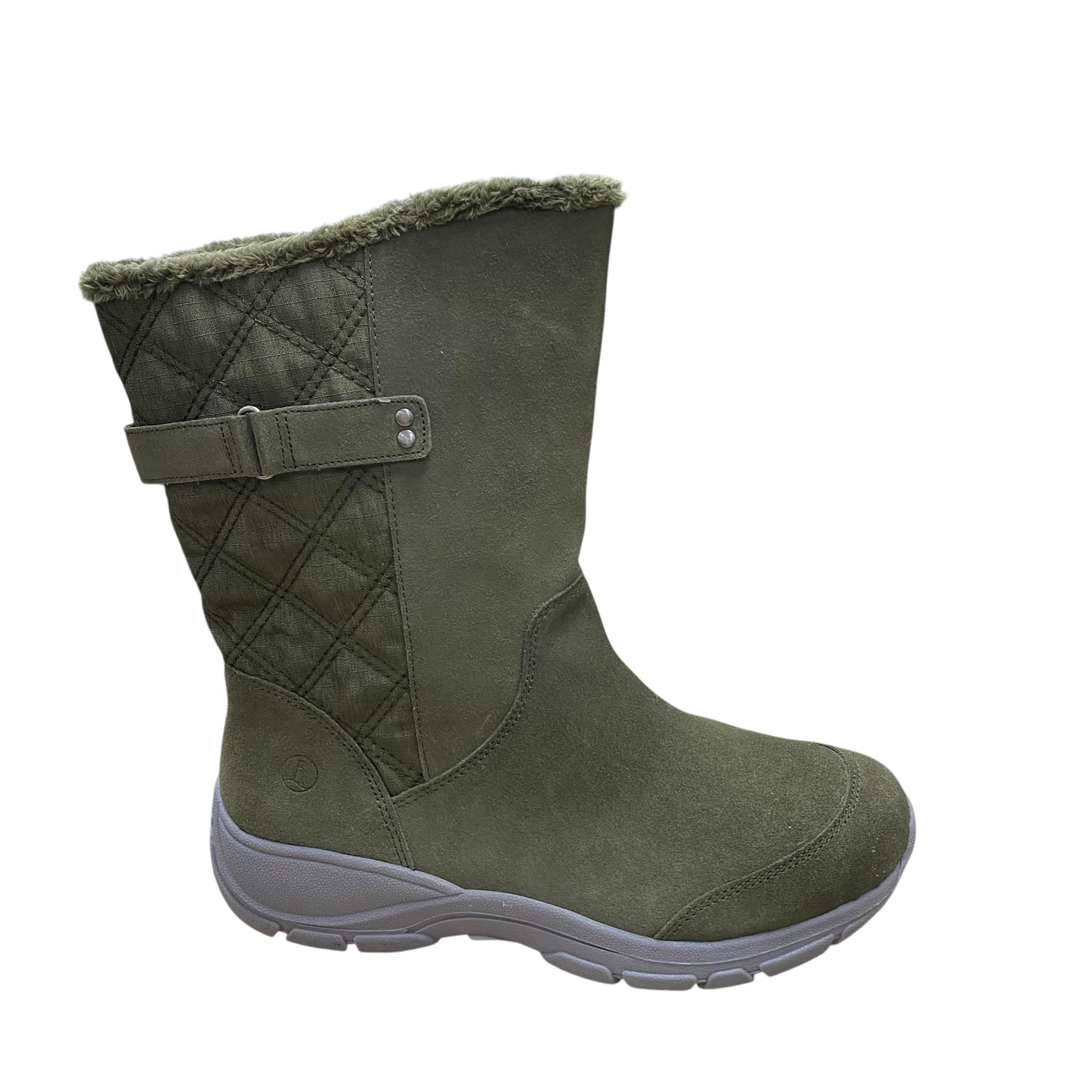 Boots Mid-Calf Flats By Lands End In Green, Size:9.5