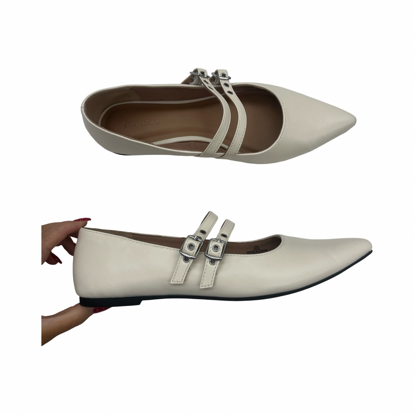 Shoes Flats By Old Navy In cream, Size:7.5