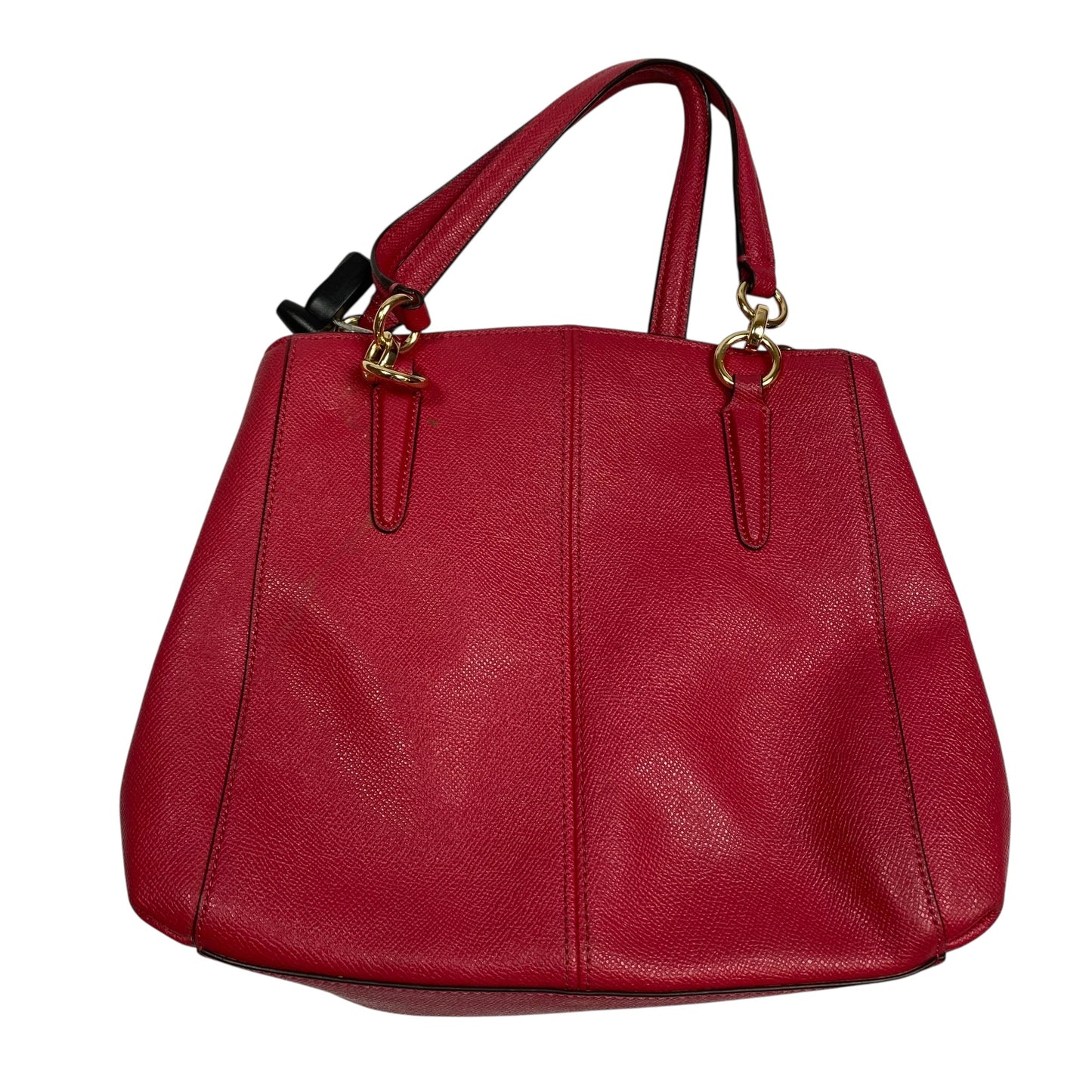 Handbag Designer By Coach In Red, Size:Small