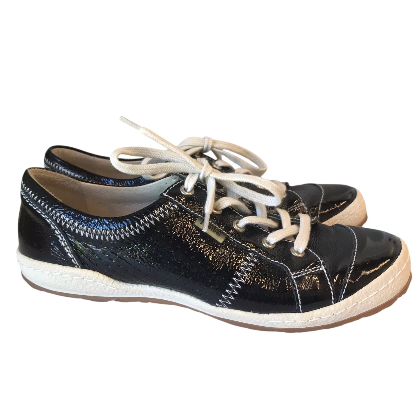 Shoes Sneakers By Josef Seibel In Black & White, Size:6.5