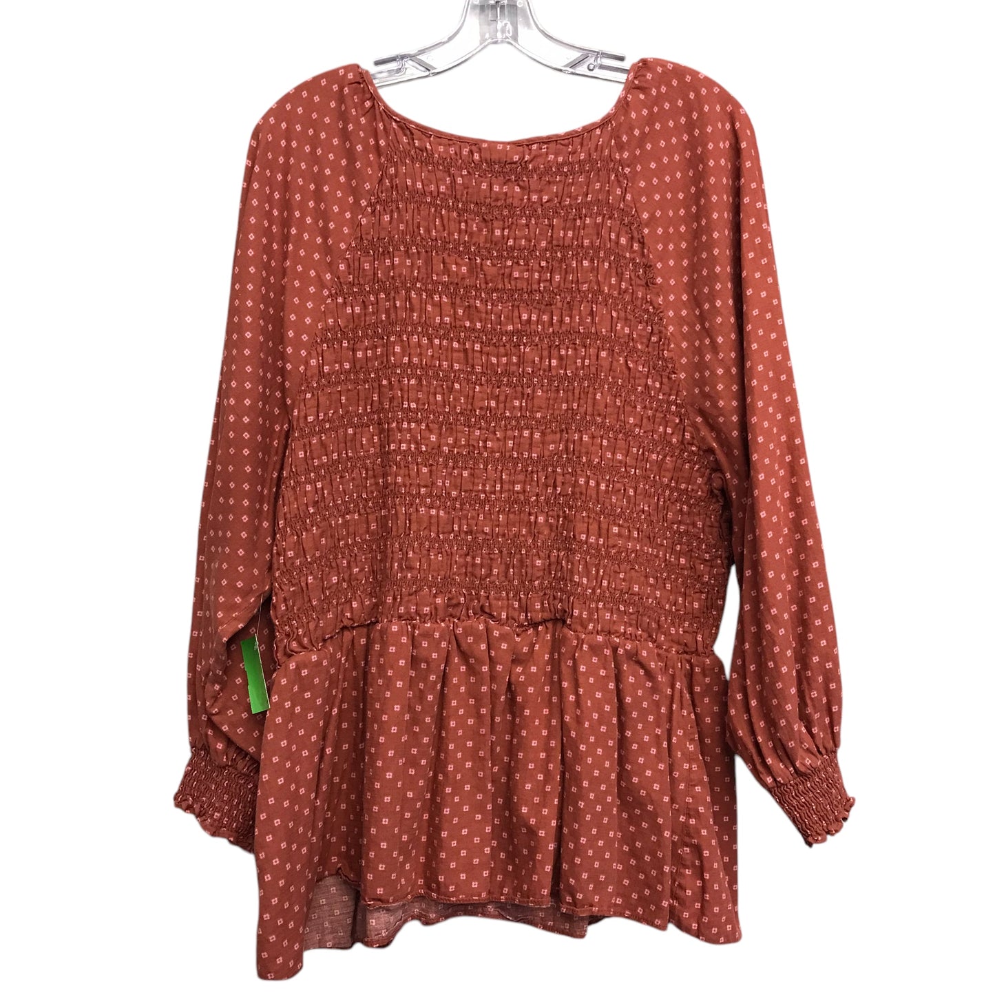 Top Ls By Ava & Viv In Orange, Size:3X