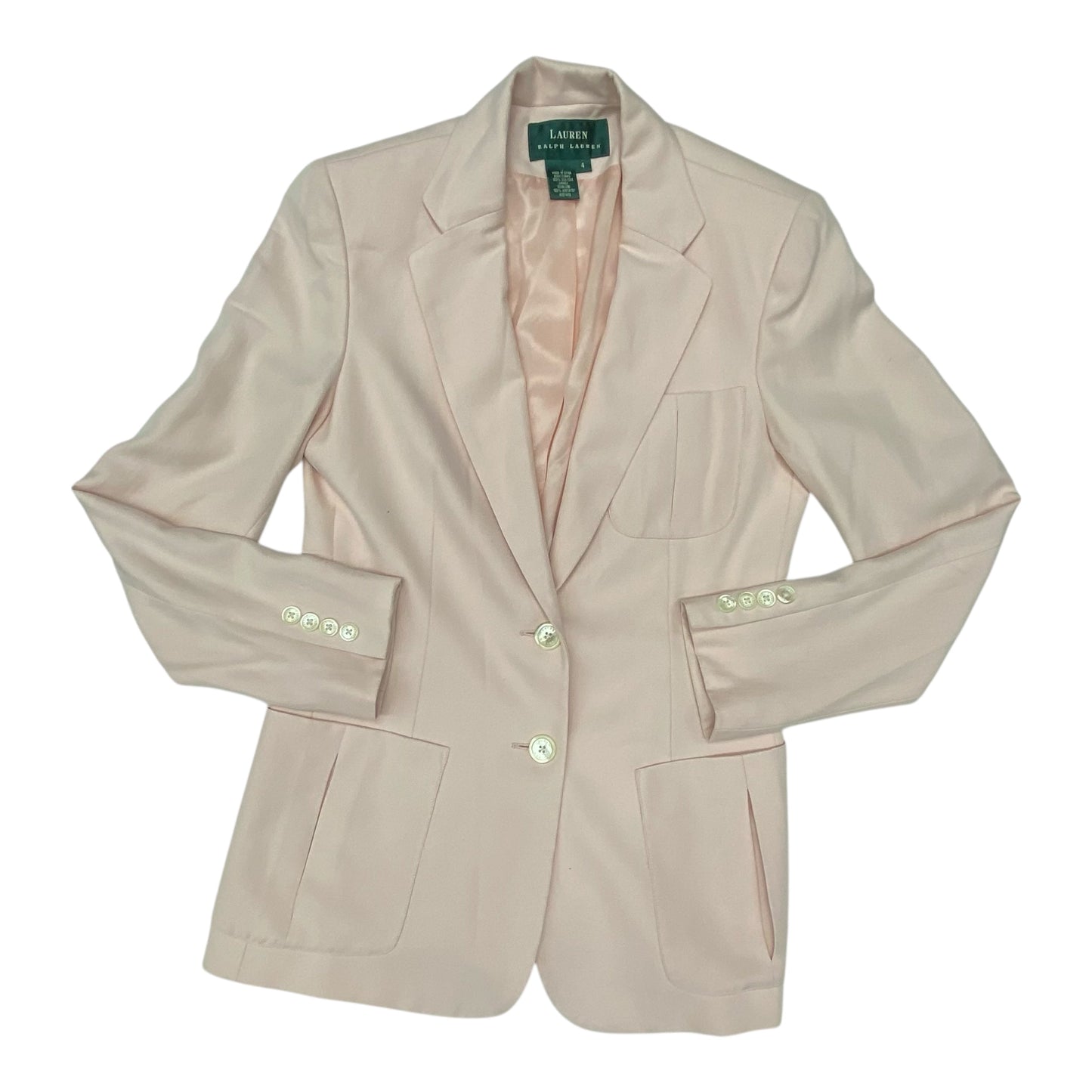 Blazer By Lauren By Ralph Lauren In Pink, Size:4