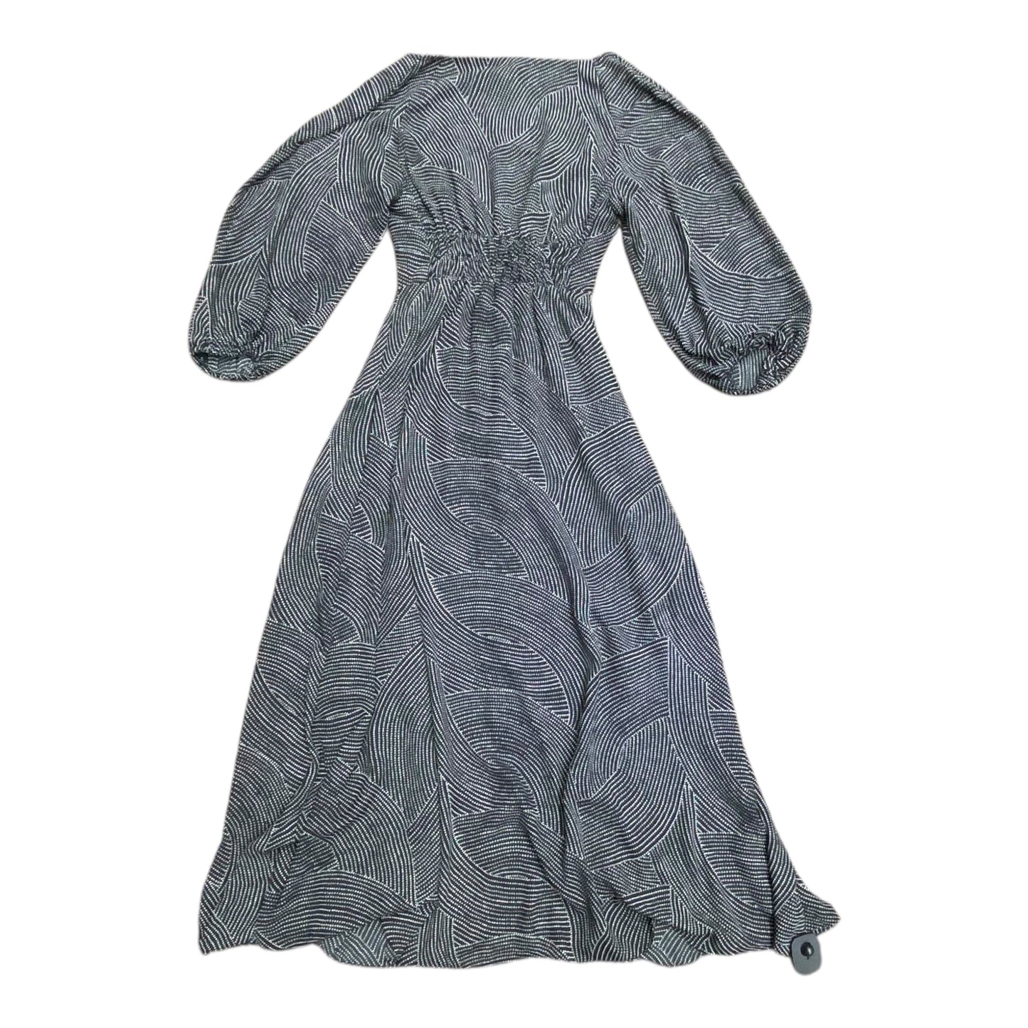 Dress Casual Maxi By Madewell In Black & White, Size:Xxs