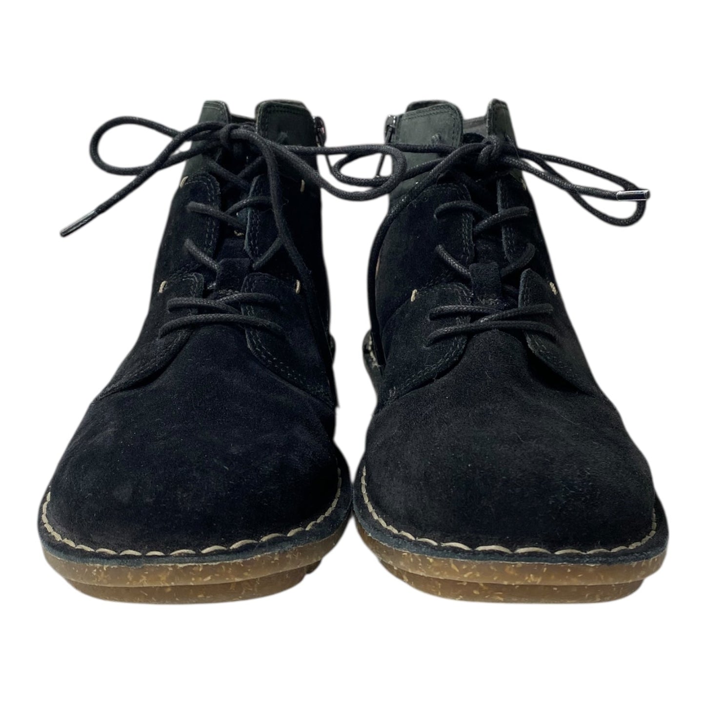 Boots Ankle Flats By Clarks In Black, Size:8