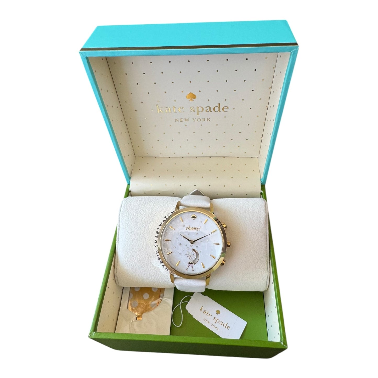 Watch Designer By Kate Spade In White & Gold