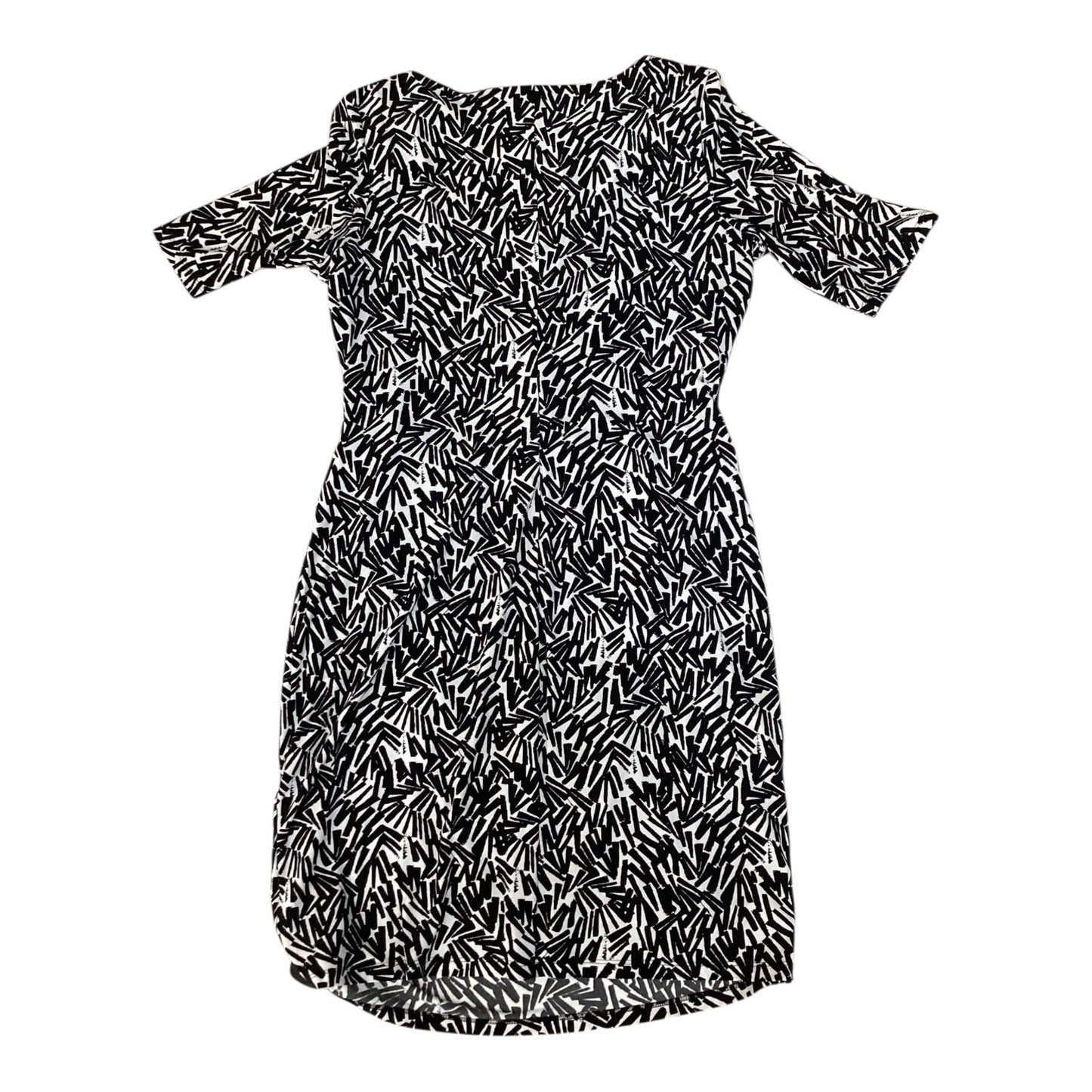 Dress Party Short By Lauren By Ralph Lauren In Black & Cream, Size:16