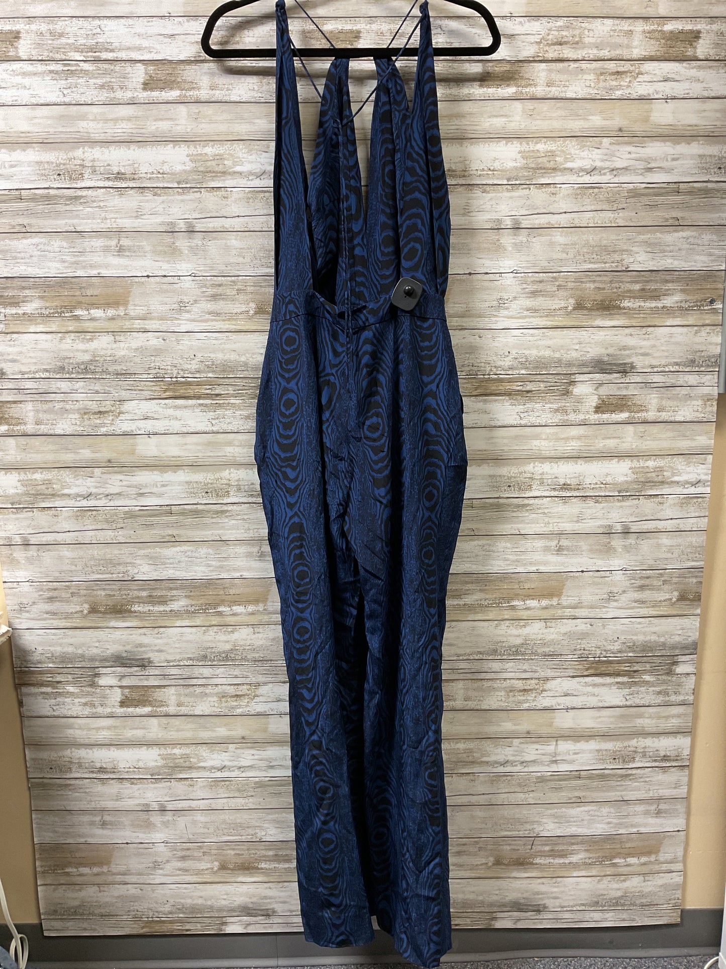 Jumpsuit Designer By Diane Von Furstenberg In Blue & Brown, Size:6