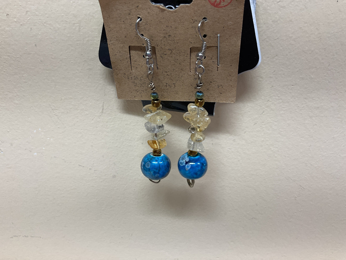 Earrings Dangle/Drop By Clothes Mentor In Blue