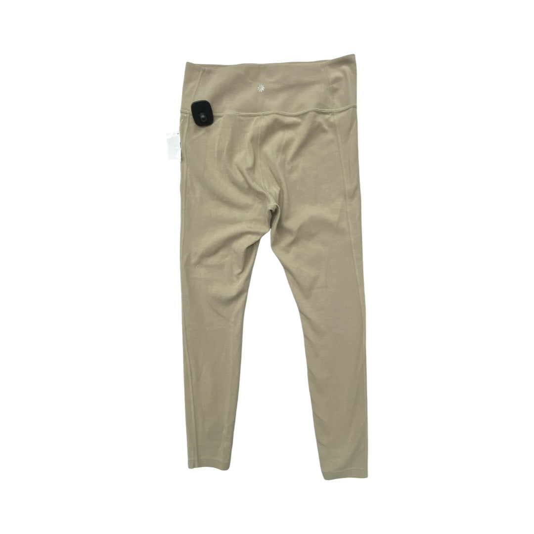 Athletic Leggings By Athleta In Beige, Size:M