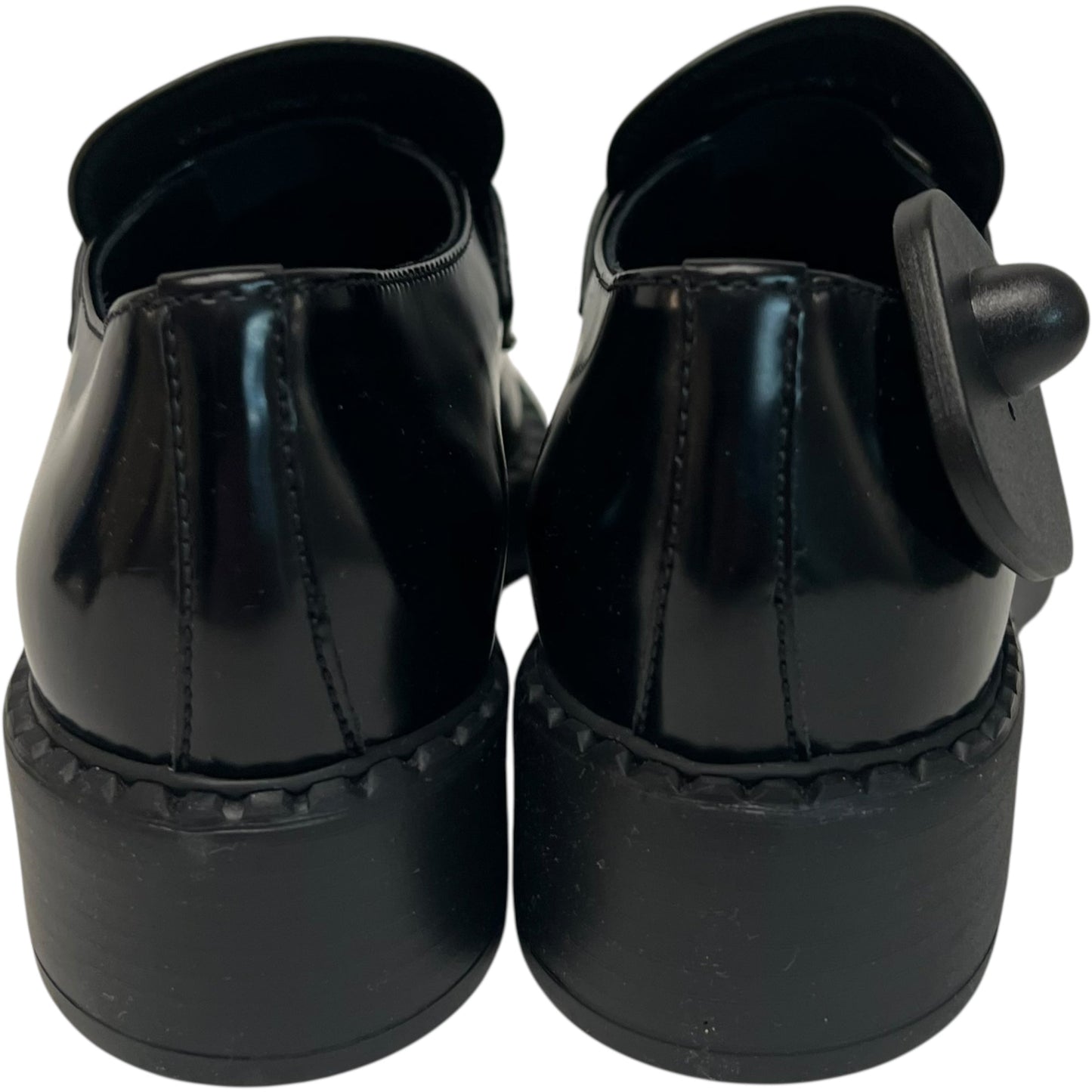 Shoes Luxury Designer By Prada In Black, Size: 6