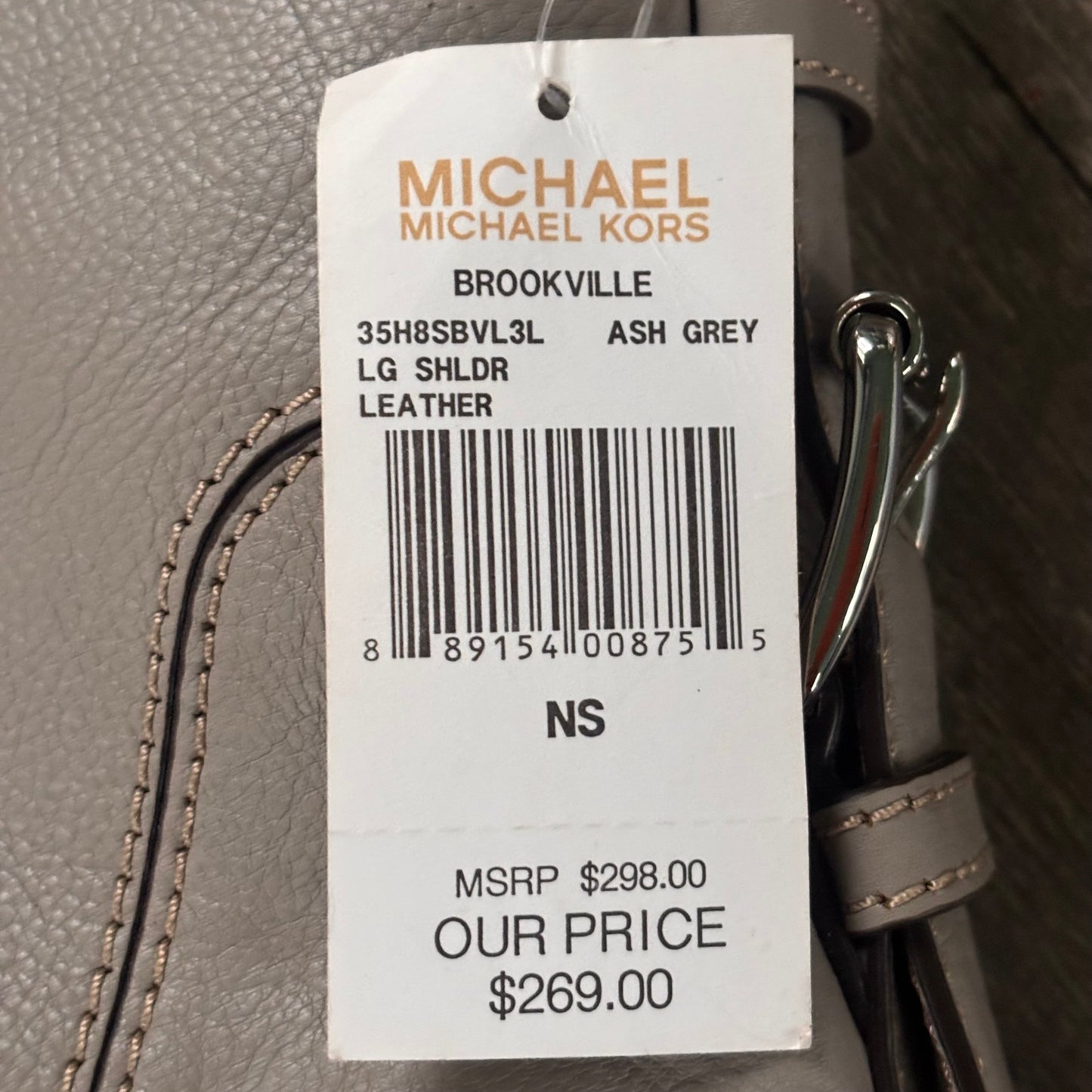 Handbag Leather By Michael By Michael Kors, Size: Large