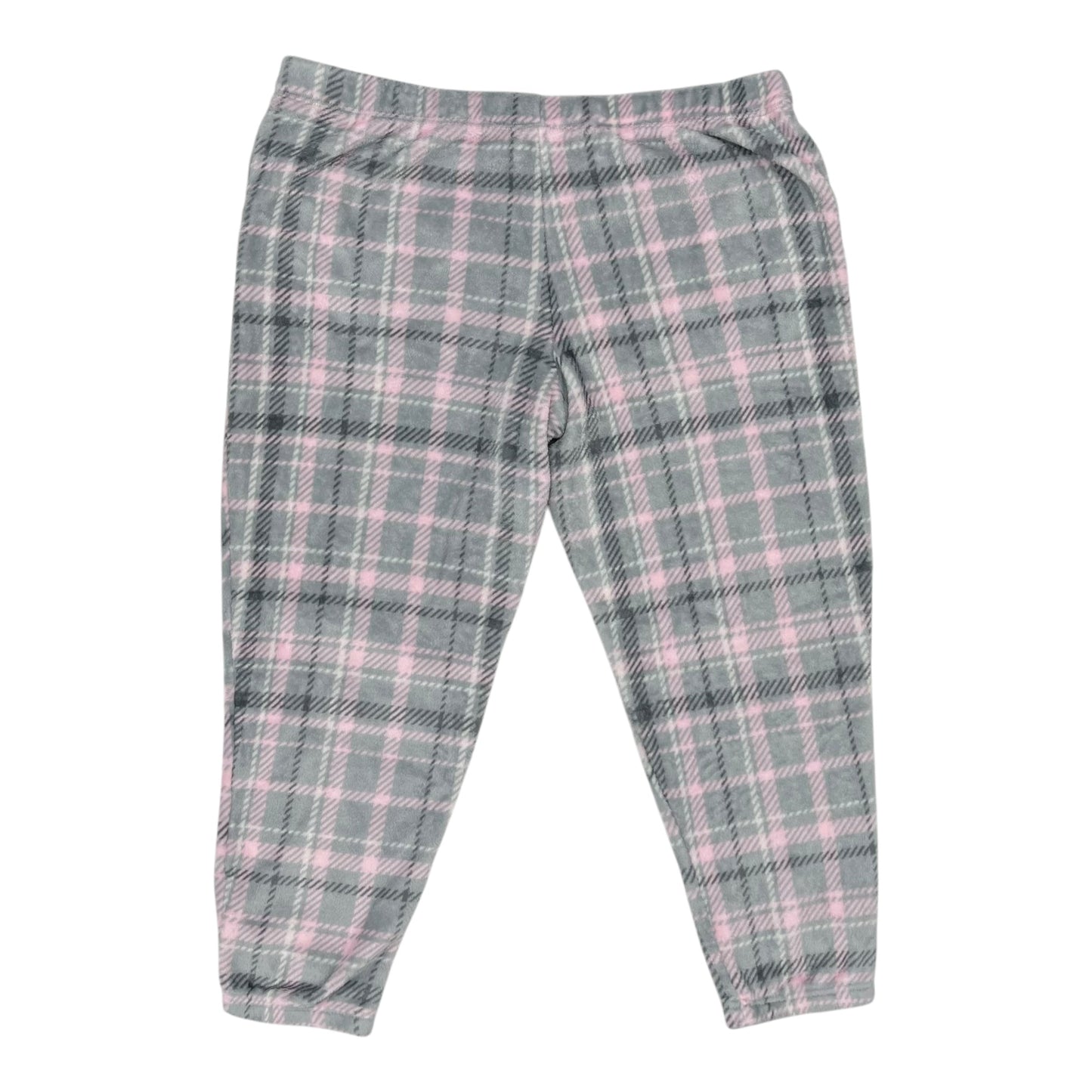 Pajama Pants By Joyspun In Grey & Pink, Size:3X