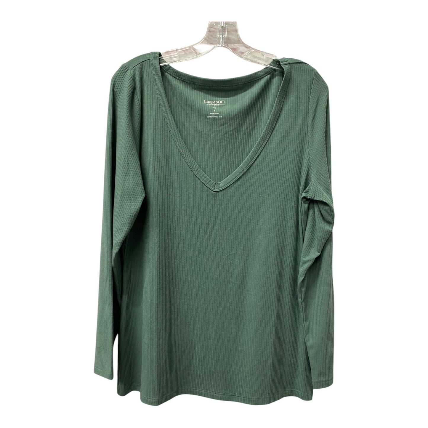 Top Ls By Torrid In Green, Size:1X