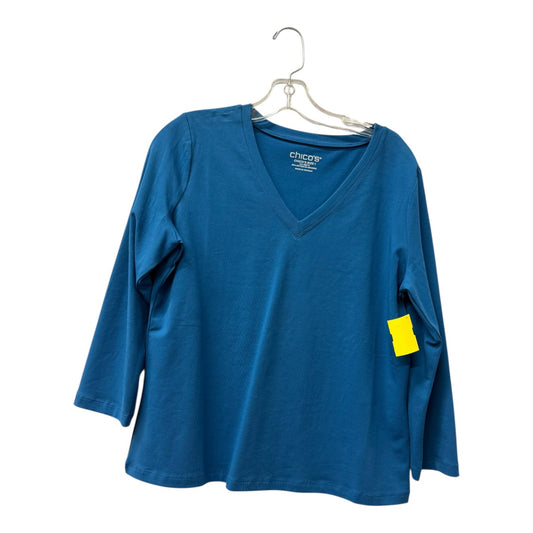 Top Ls Basic By Chicos In Blue, Size:M