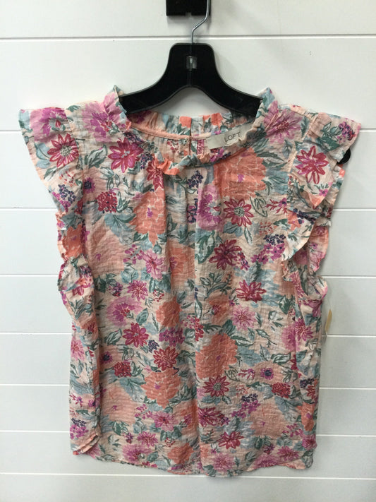 Top Sleeveless By Loft In Pink, Size:Xl