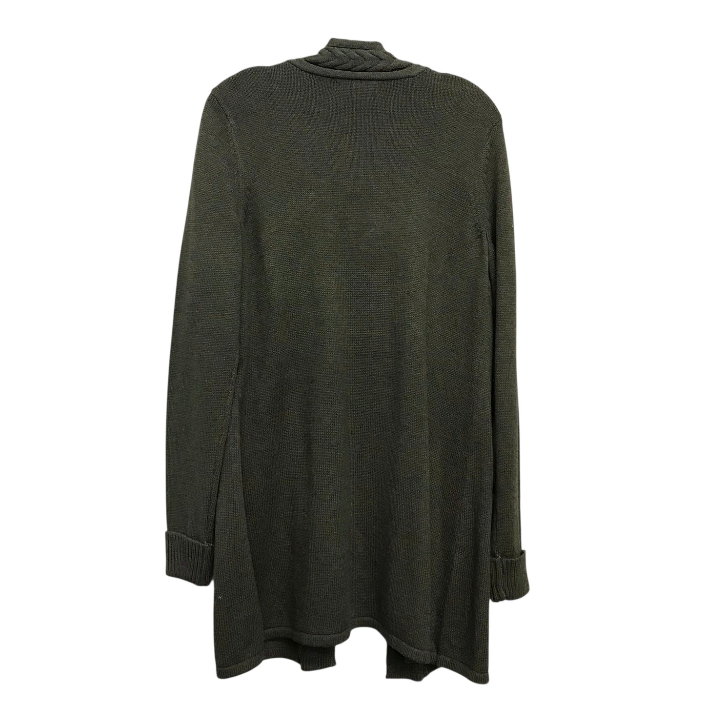 Sweater Cardigan By Tahari In Green, Size:L