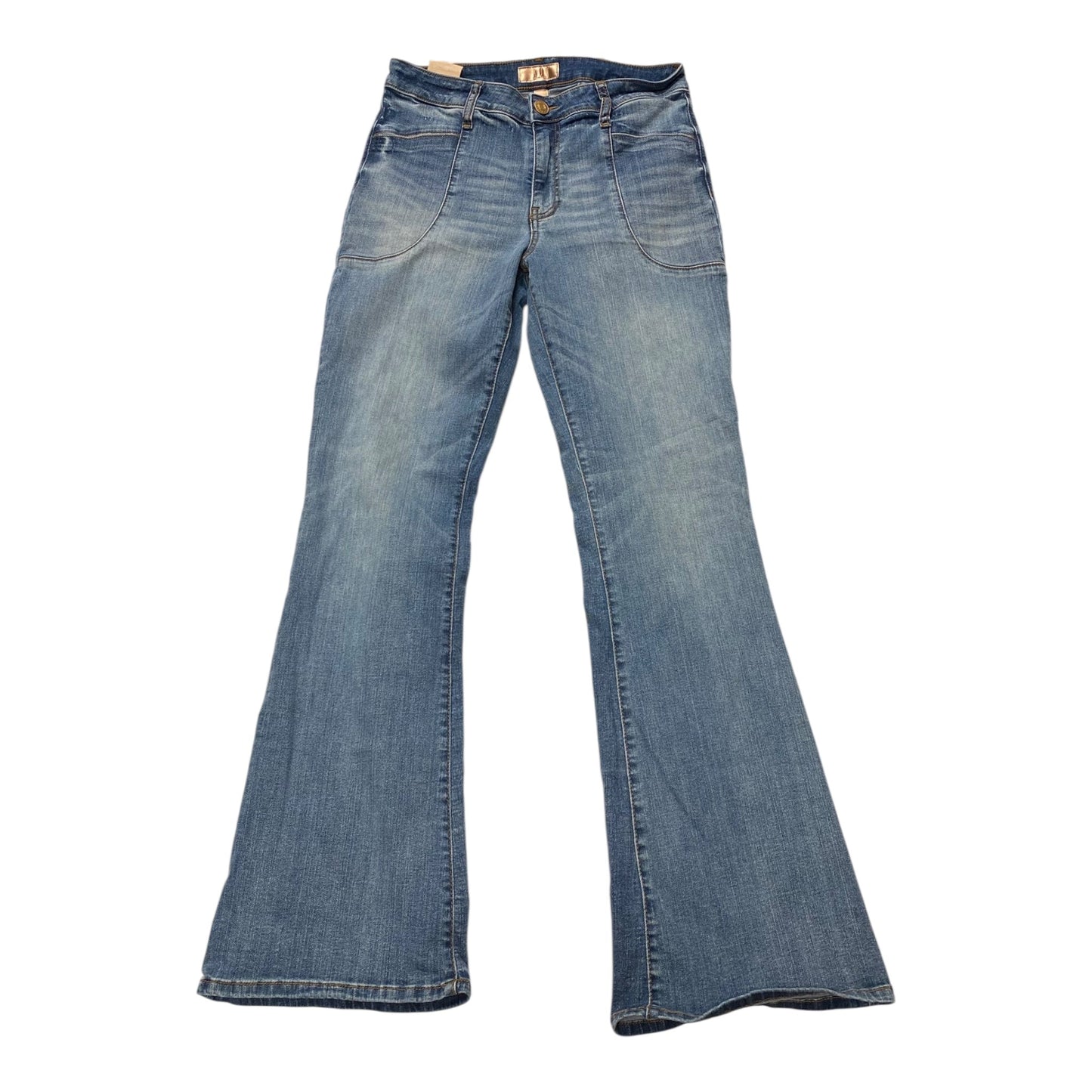 Jeans Flared By Kut In Blue Denim, Size:6