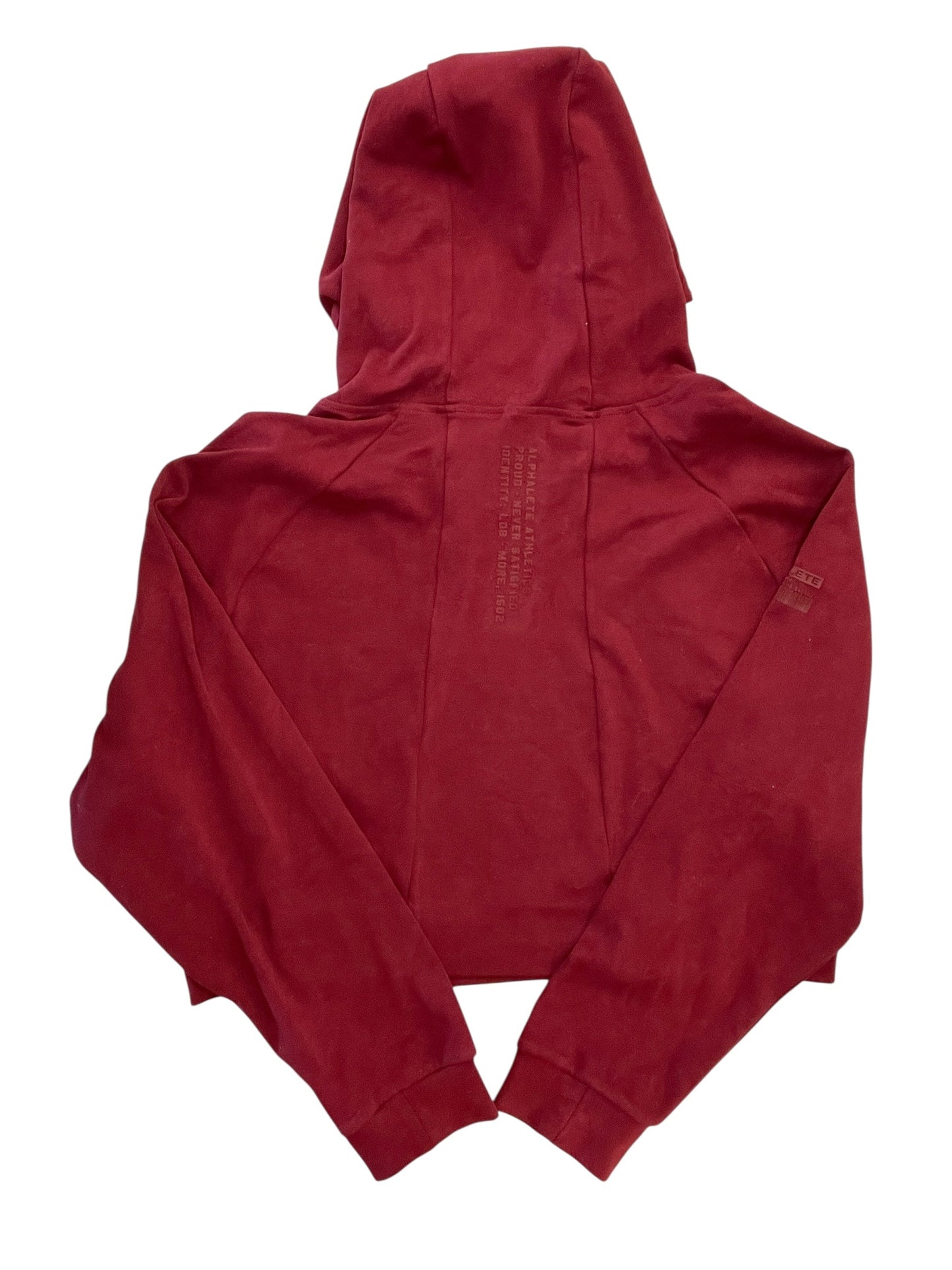 Athletic Top Ls Hoodie By Cma In Maroon, Size:Xl