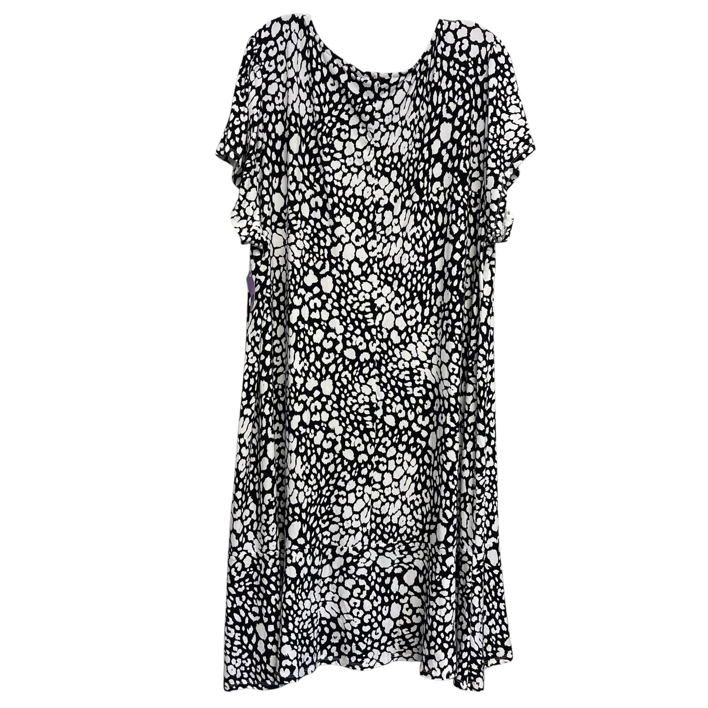 Dress Casual Midi By Rachel Zoe In Black & White, Size:3