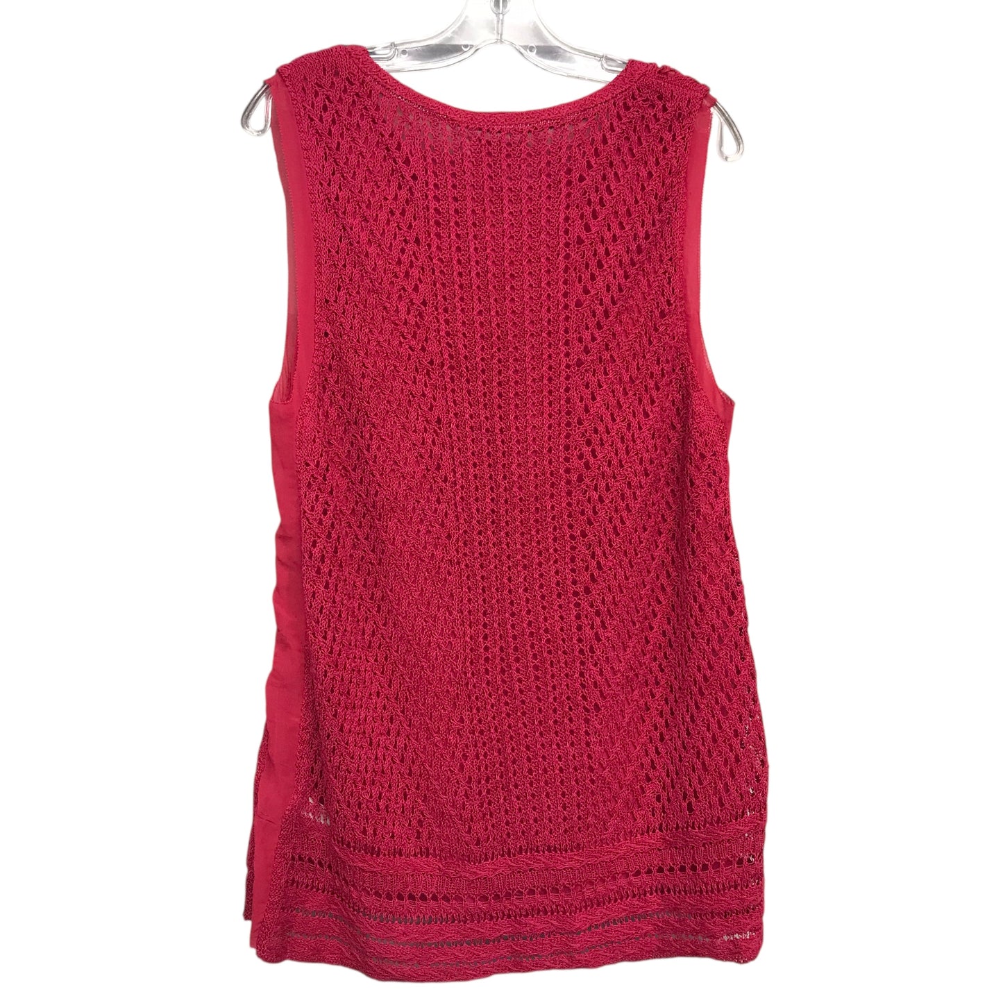 Top Sleeveless By Lucky Brand In Pink, Size:Xl
