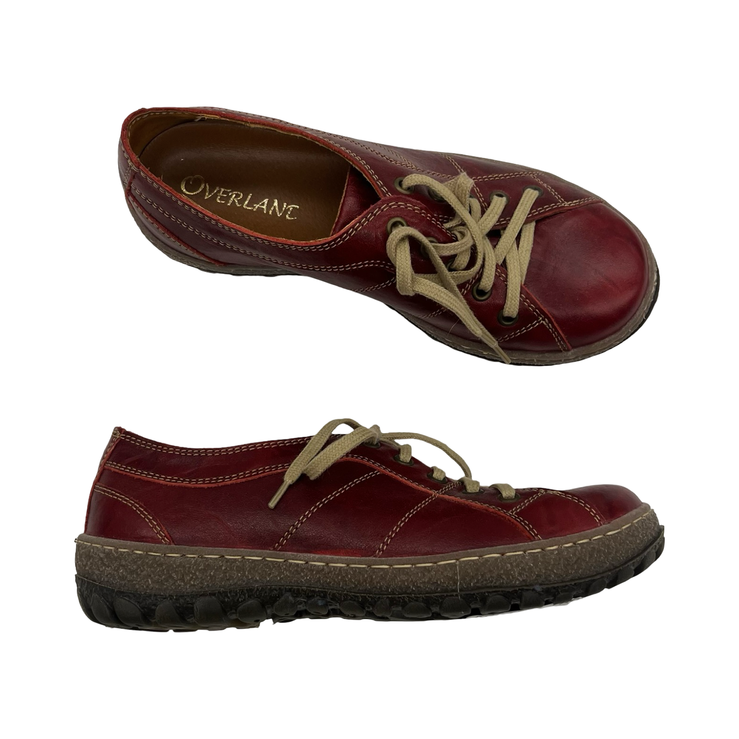 Shoes Sneakers By Clothes Mentor In Red, Size:6.5