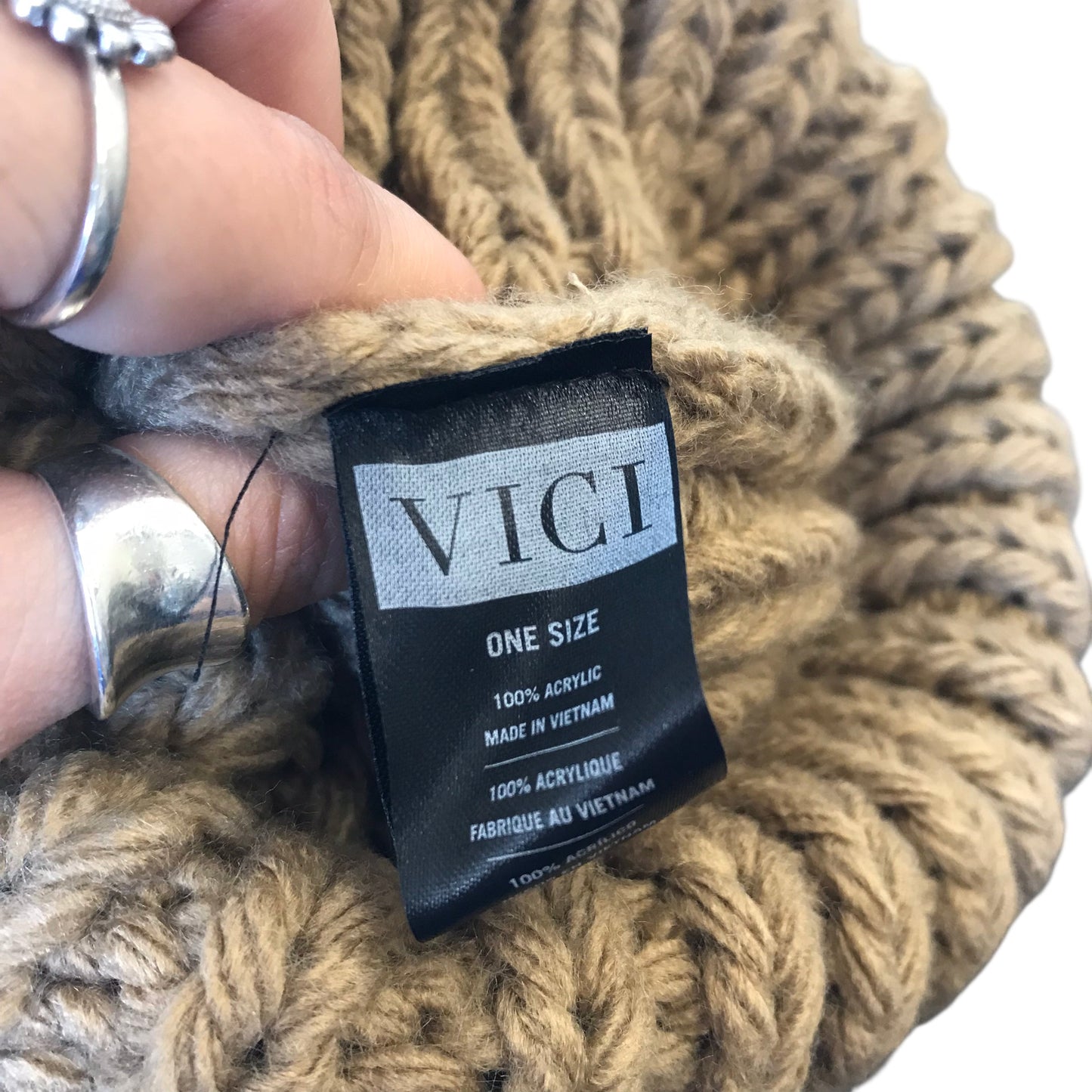 Hat Beanie By Vici In Brown