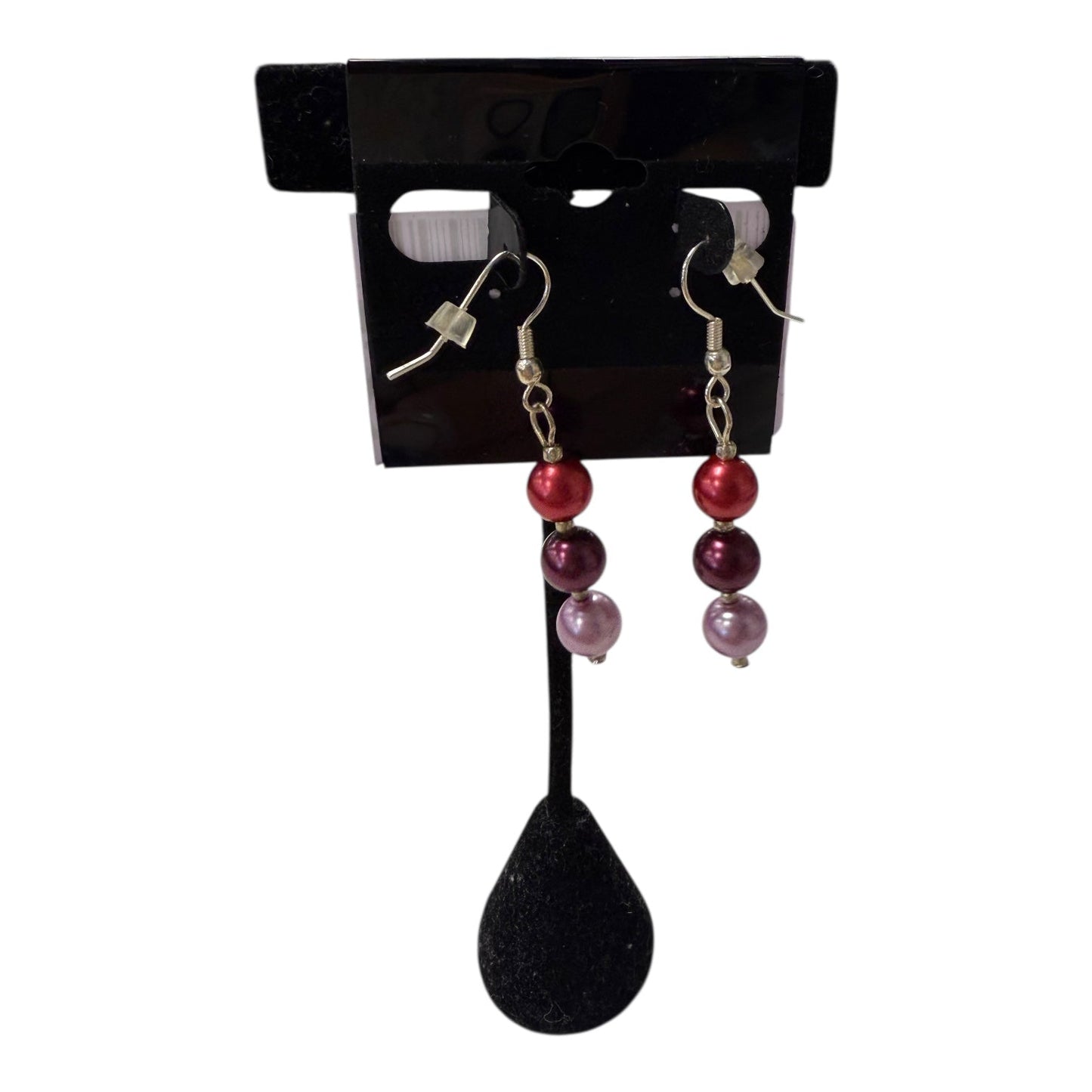 Earrings Dangle/Drop In Pink & Purple