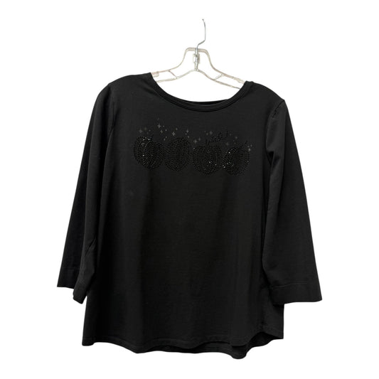 Top Ls Basic By Chicos In Black, Size:L