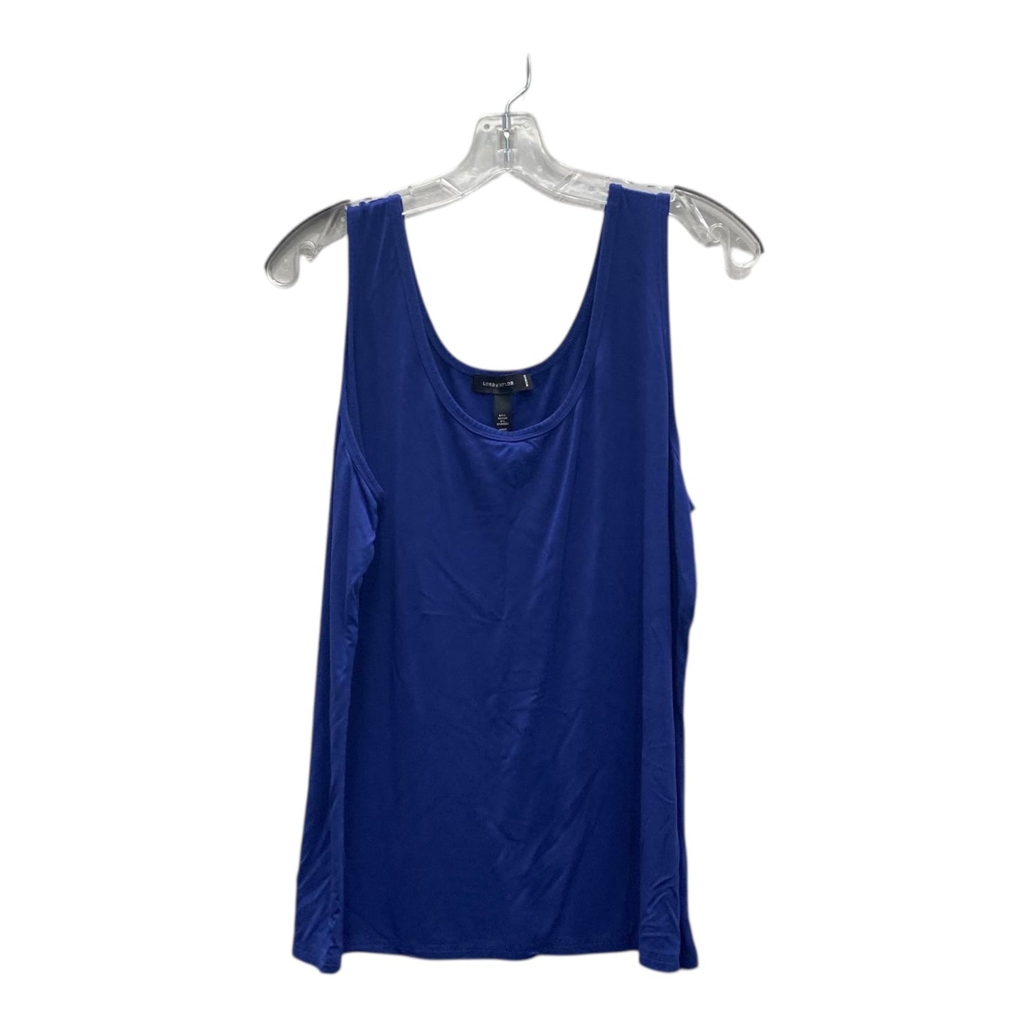 Top Sleeveless By Lord And Taylor In Blue, Size:2X