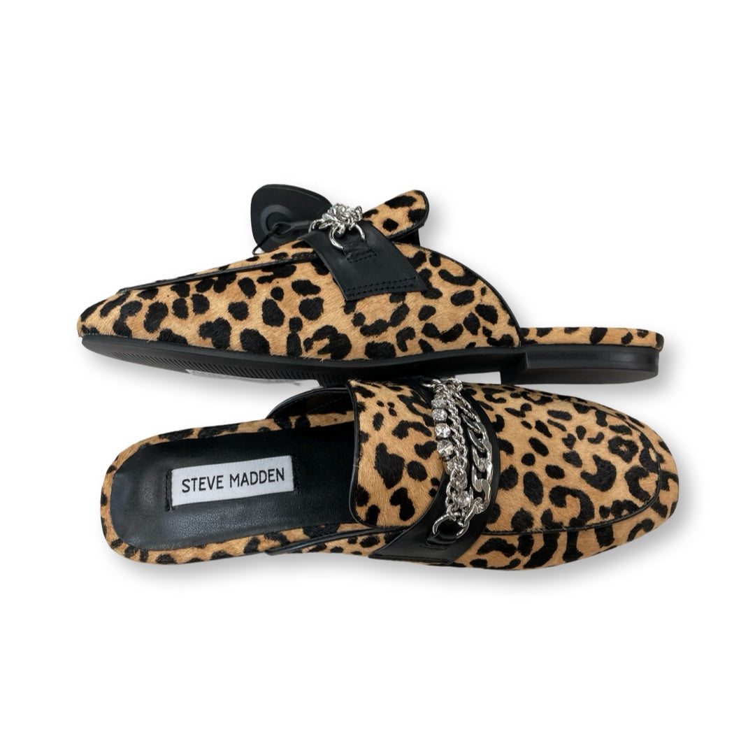 Shoes Flats By Steve Madden In Animal Print, Size:8