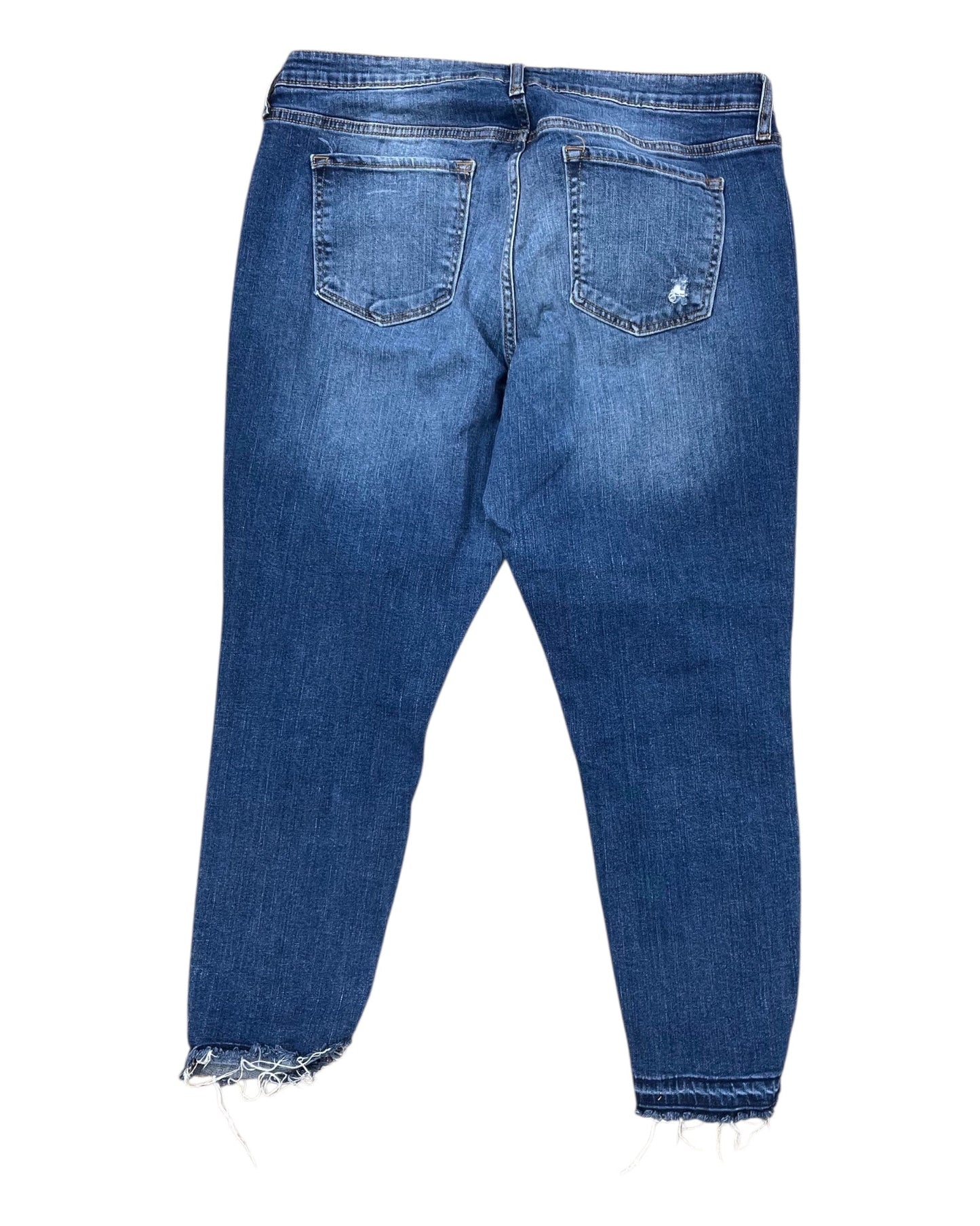 Jeans Skinny By Gap In Blue Denim, Size:18