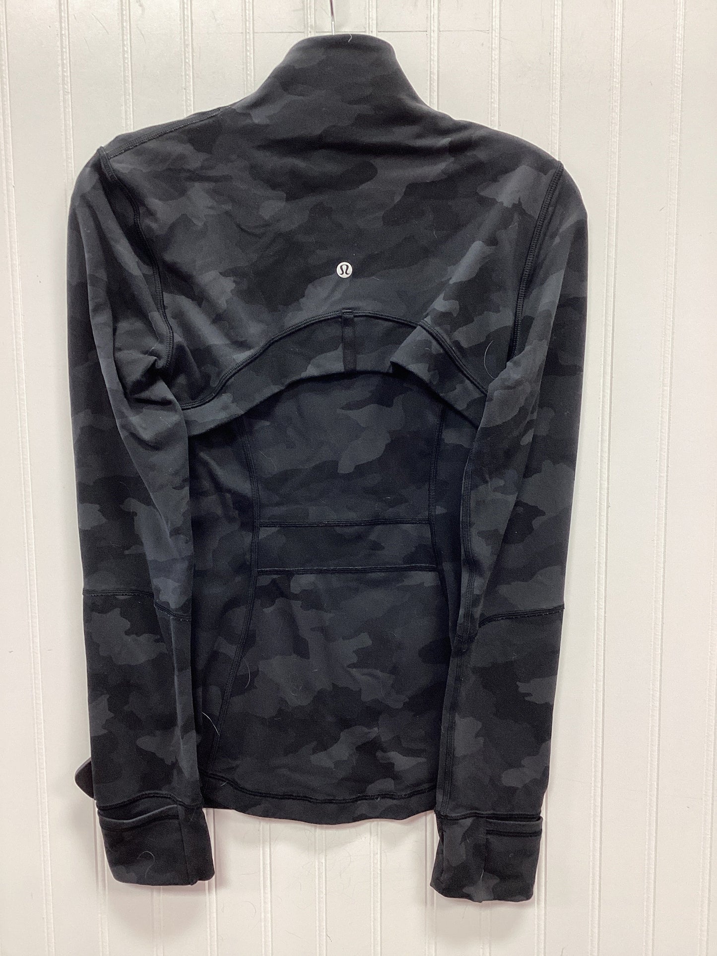 Athletic Jacket By Lululemon In Grey, Size:6